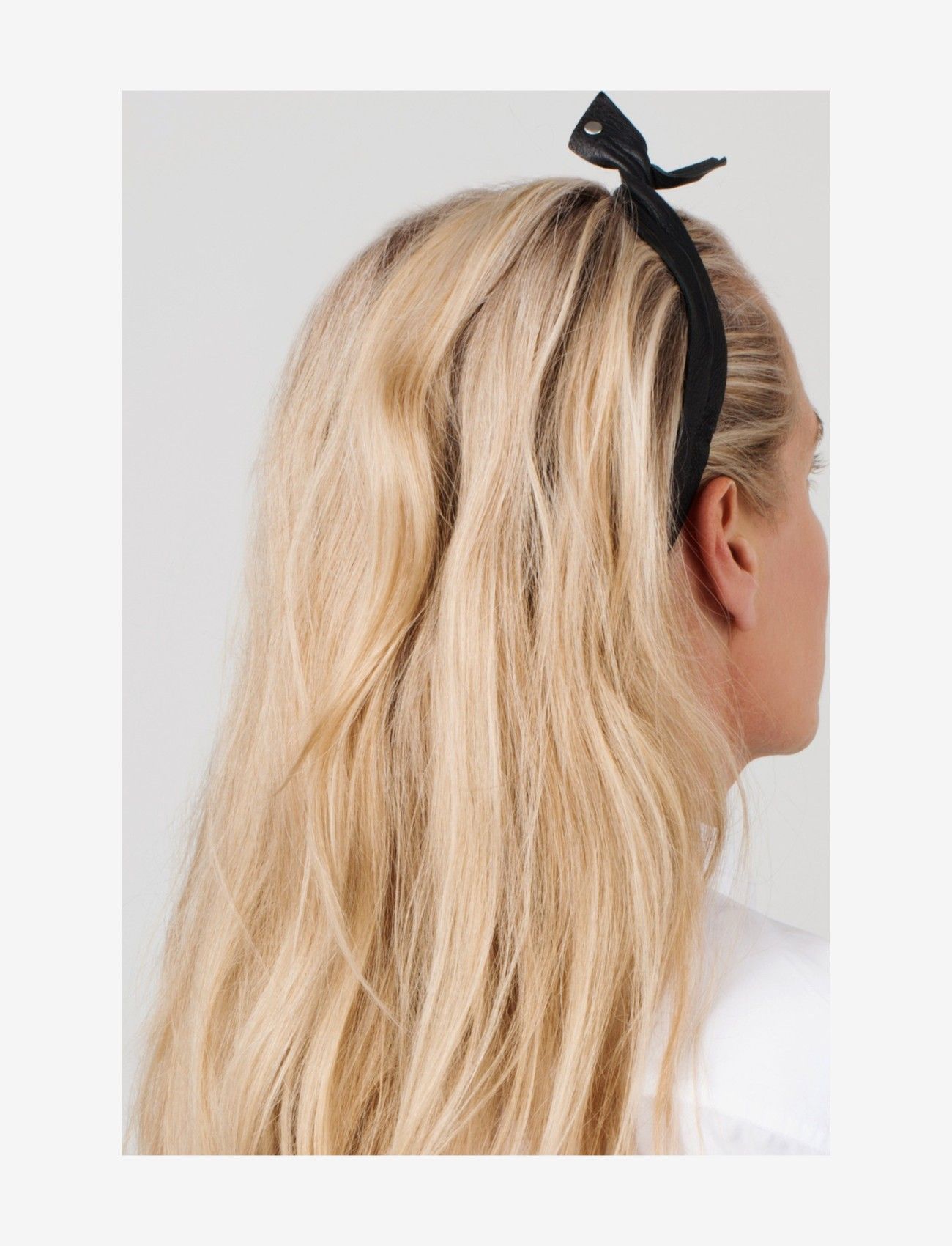 Corinne - Leather Band Long Bendable - scrunchies - black - 3