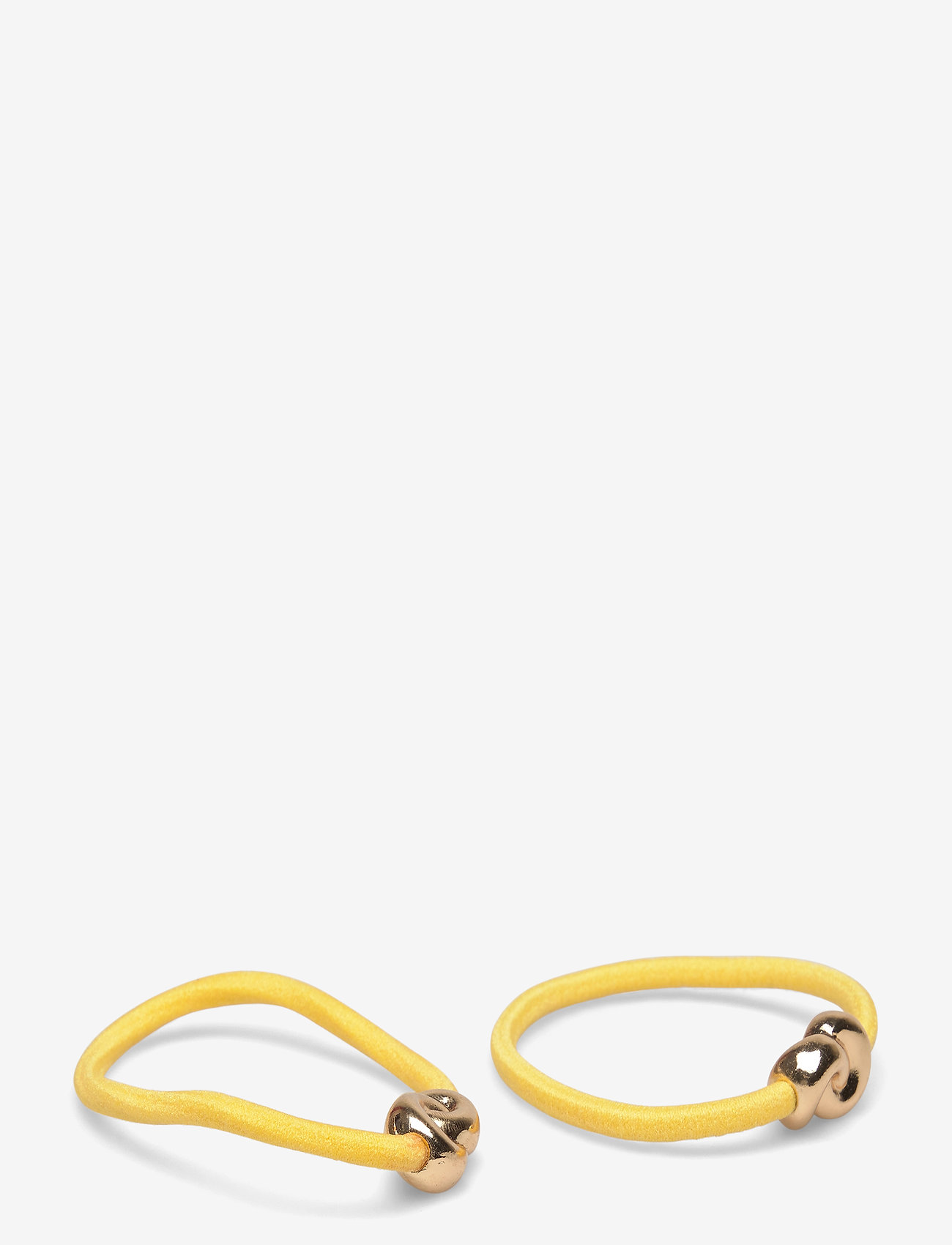 Corinne - Hair Tie Big Knot (2 pcs) - scrunchies ja patsikummid - yellow - 0