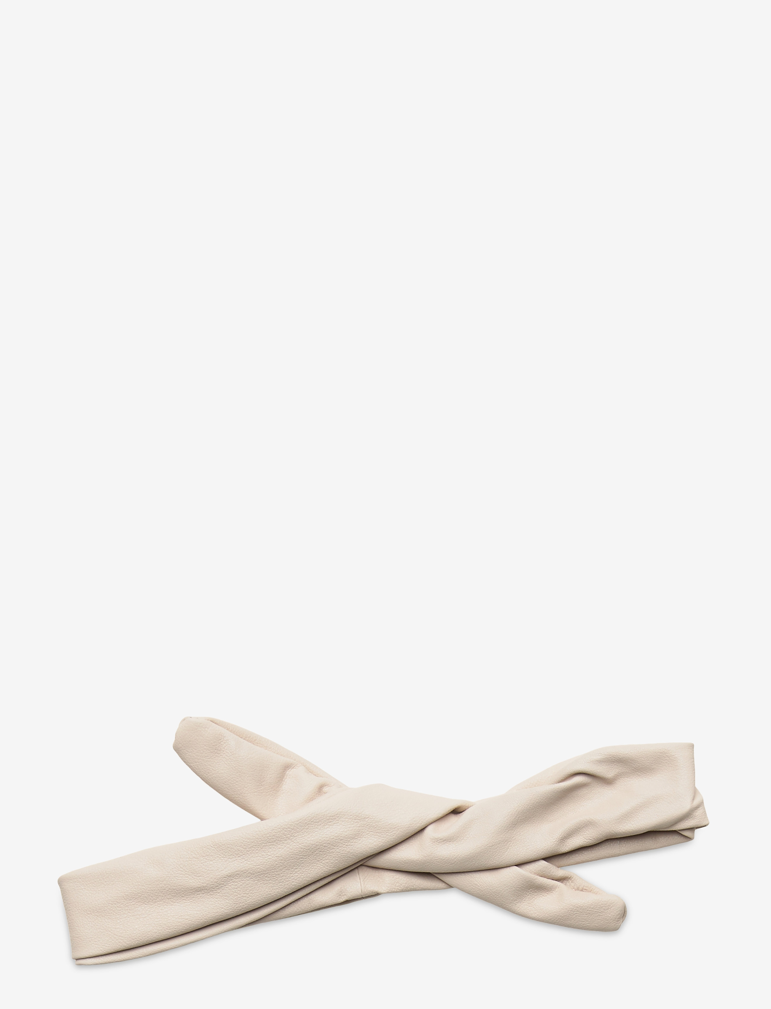 Corinne - Leather Hairband Wire - hårbånd - cream - 2