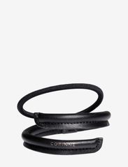 Corinne - Leather Band Short Narrow Bendable - scrunchies - black - 1