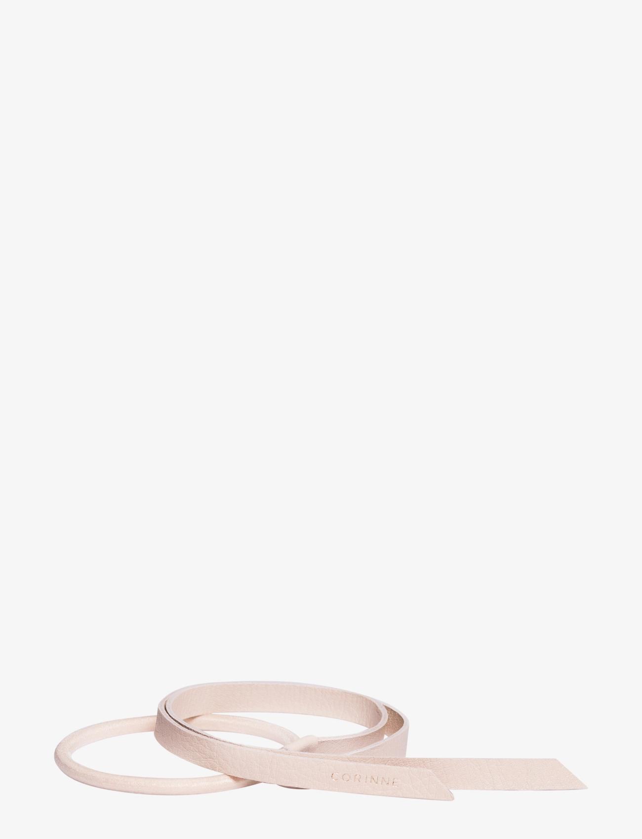 Corinne Leather Band Short Narrow - Corinne - CREAM / pink/rose