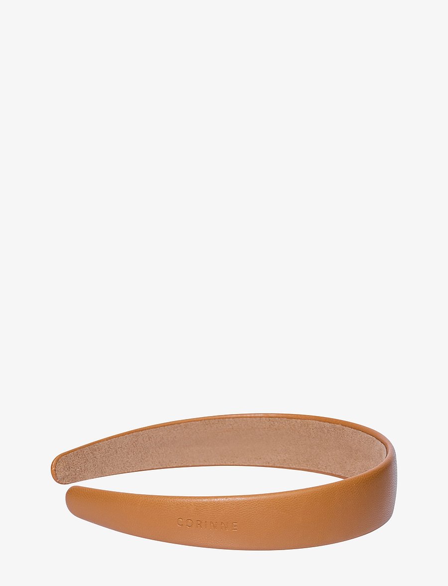 Corinne - Vegan Diadem Wide Plain - peavõrud - camel - 1