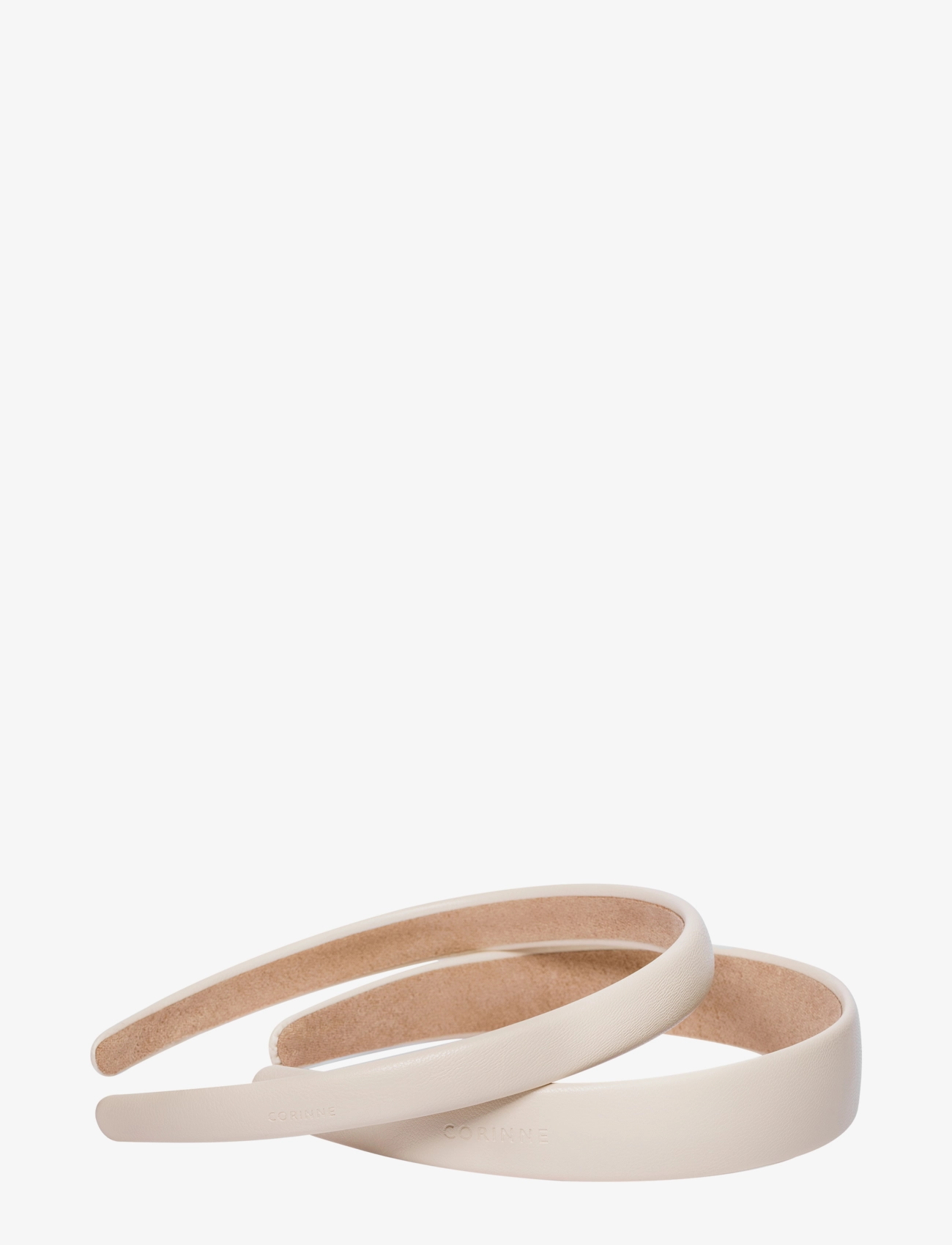 Corinne Vegan Diadem Wide and Narrow 2pack Cream - Corinne - CREAM / cream