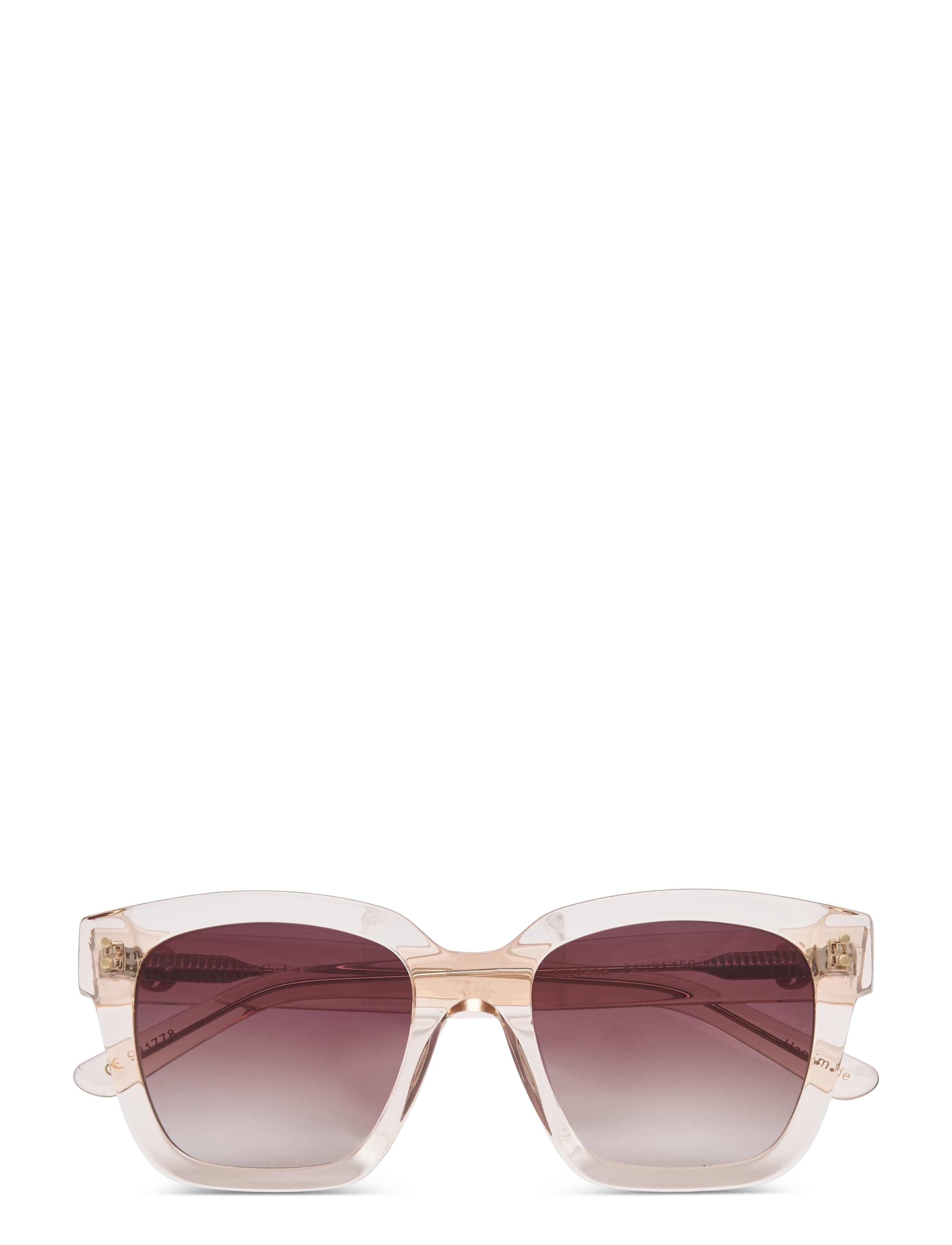 Corlin Eyewear Modena Champagne Gradual Brown, Kvinder, Firkantede Solbriller, Pink, Str: ONE SIZE