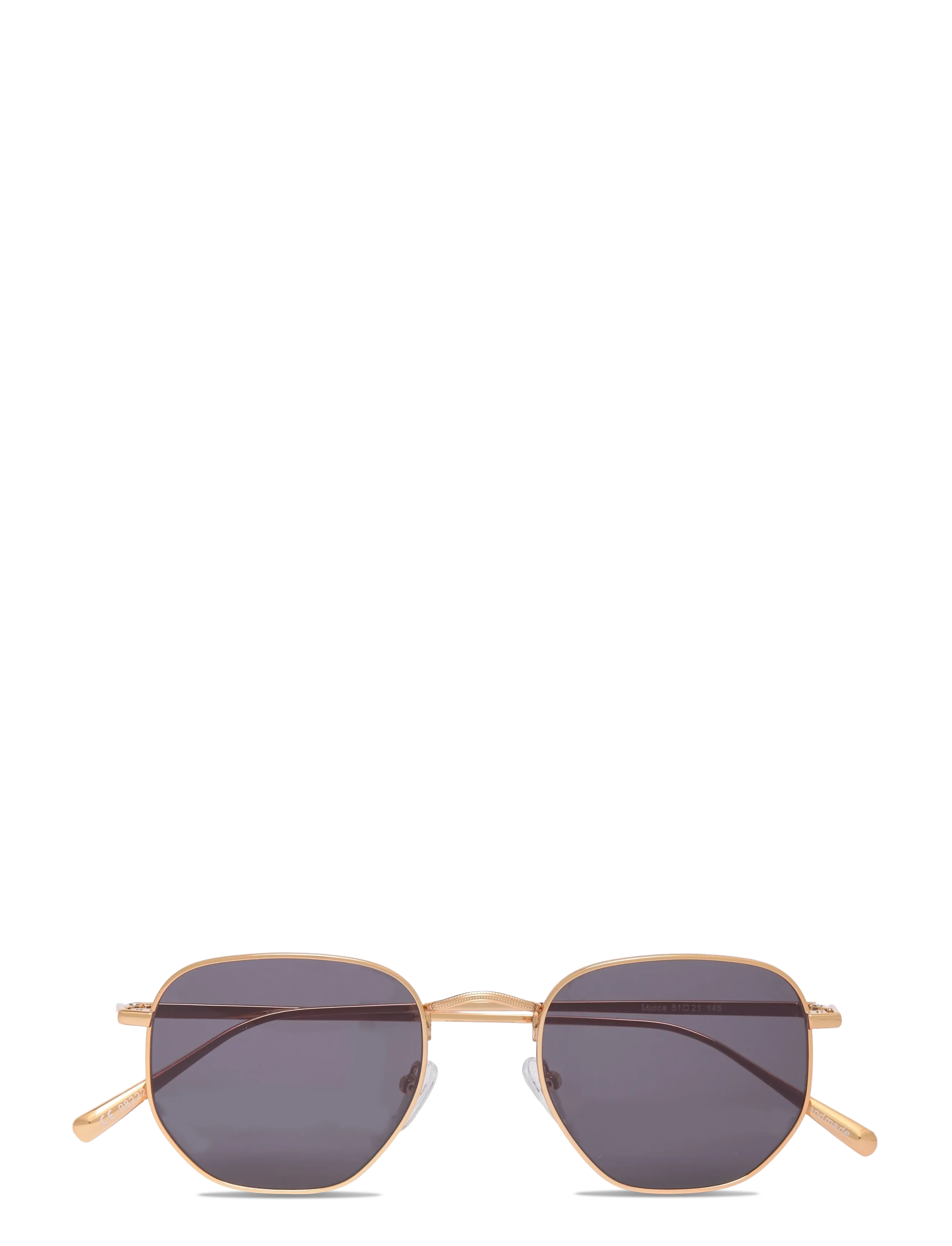 Corlin Eyewear Lucca Gold Black, ONE/SIZE, Gold, Solbriller > Solbriller Med Rundt Stel, Dame