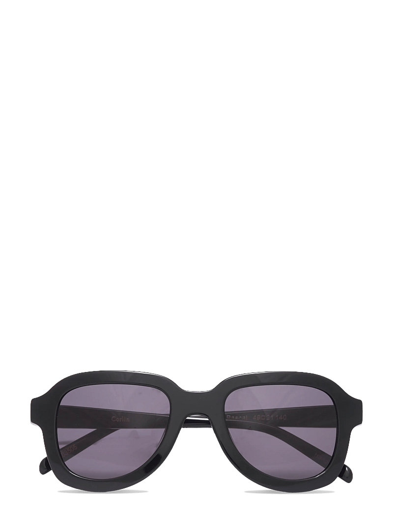 Corlin Eyewear - Pascal Black Black - okulary przeciwsłoneczne motyl - black - 0
