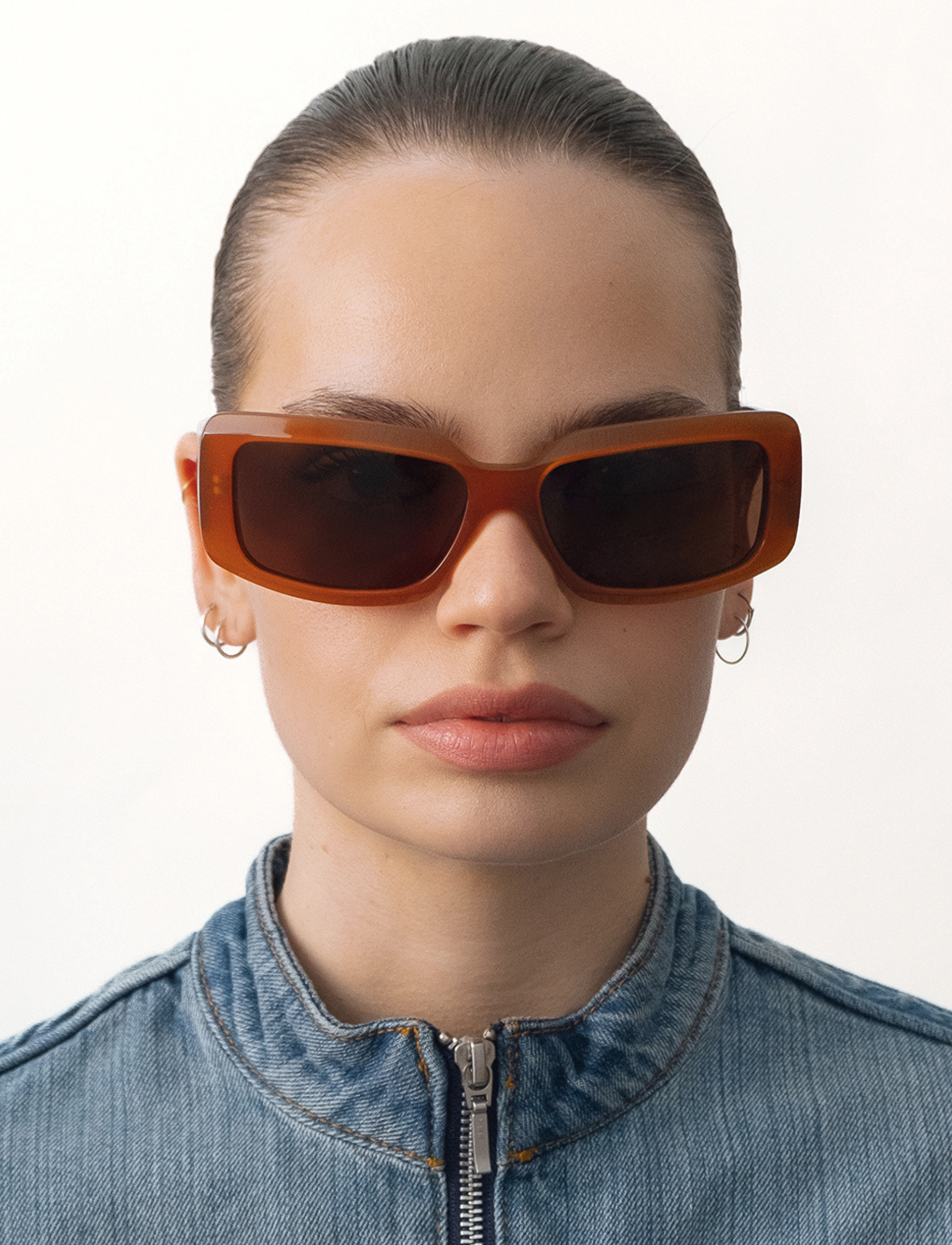 Corlin Eyewear Alain Red Brown, One Size, Sunglasses, Braun - Square Frame Frauen