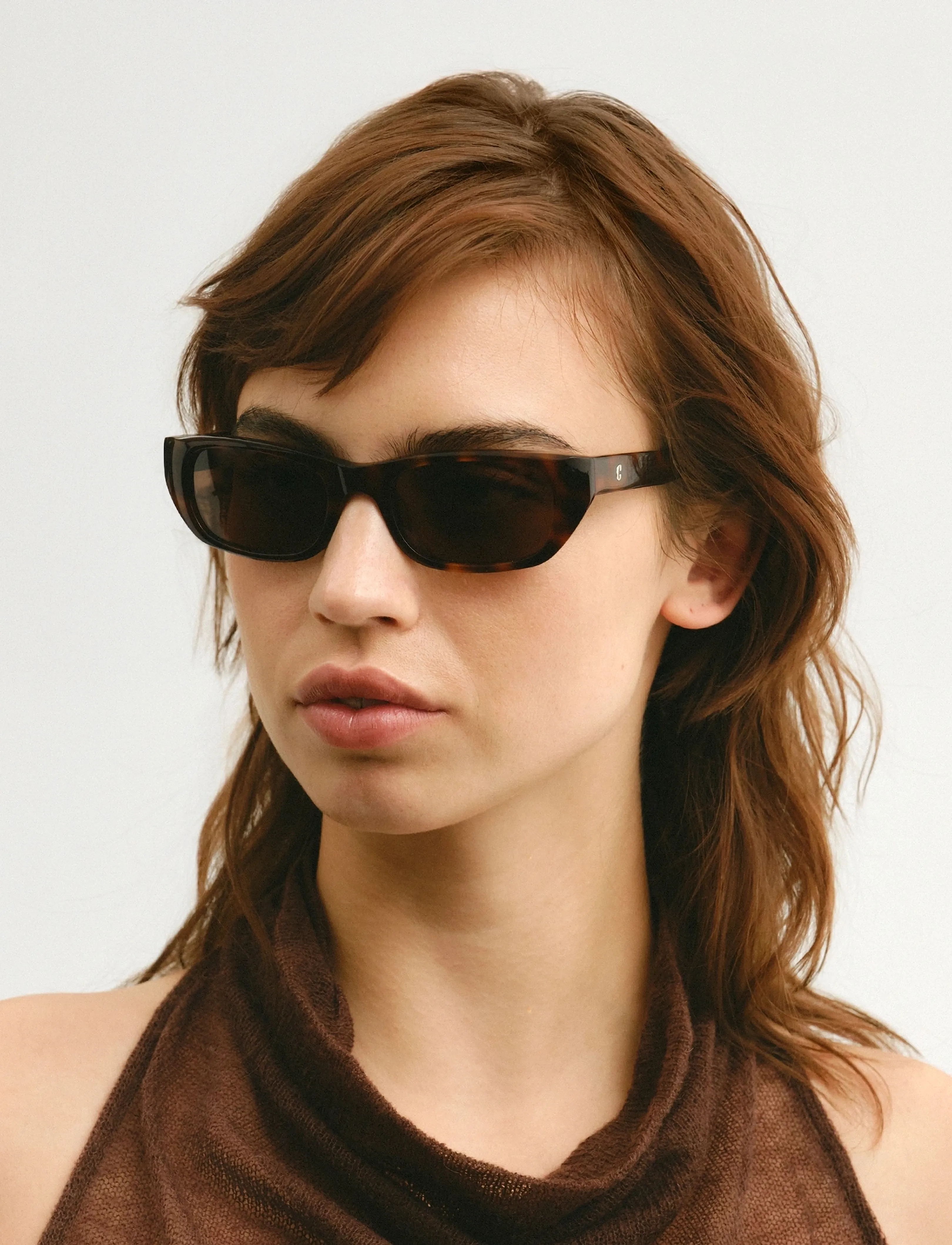 Corlin Eyewear Marcel Tortoise Brown, Mænd, Rektangulære Solbriller, Brun, Str: ONE SIZE