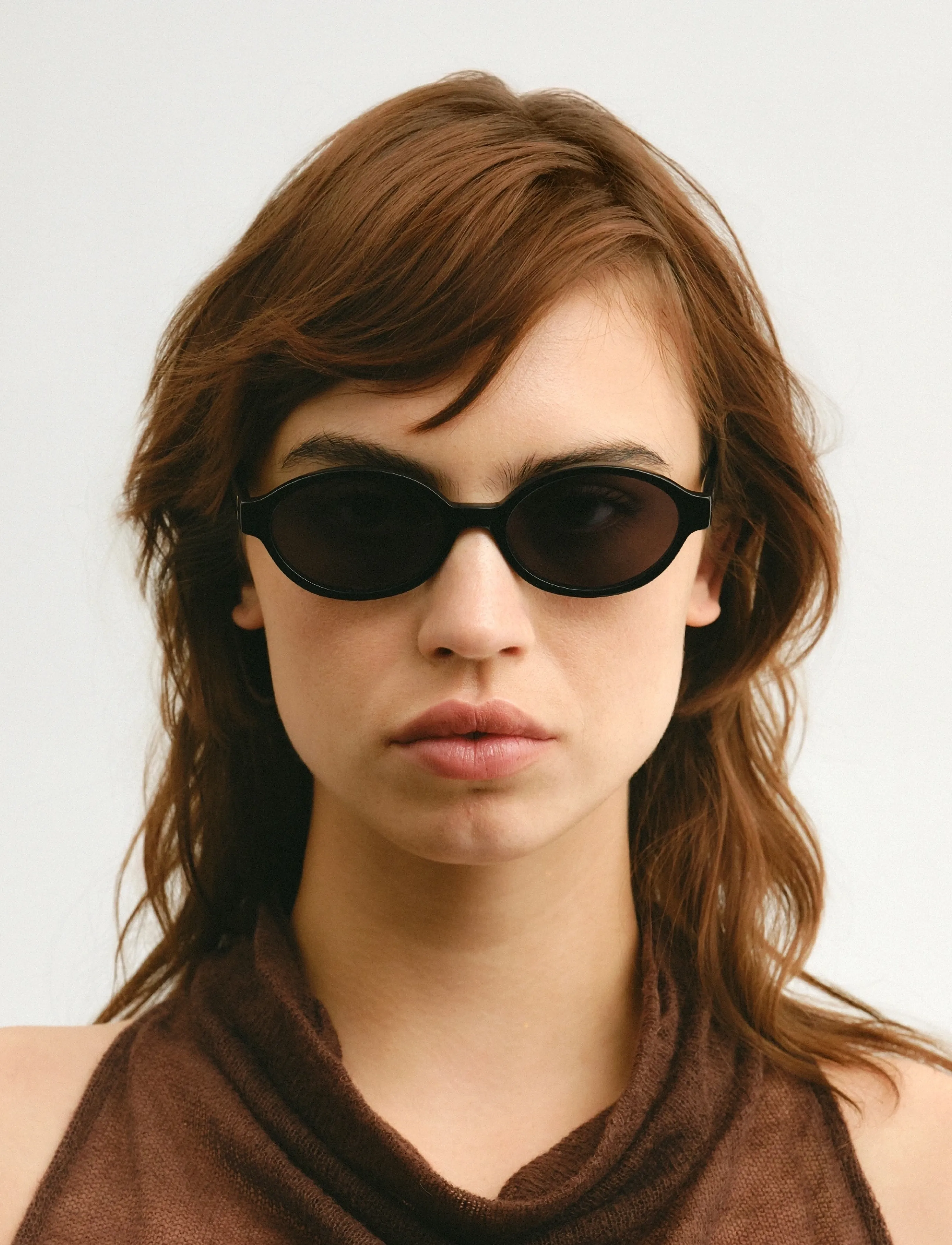 Corlin Eyewear Selma Black Black, One Size, Black, Solbriller > Solbriller Med Rundt Stel, Herre