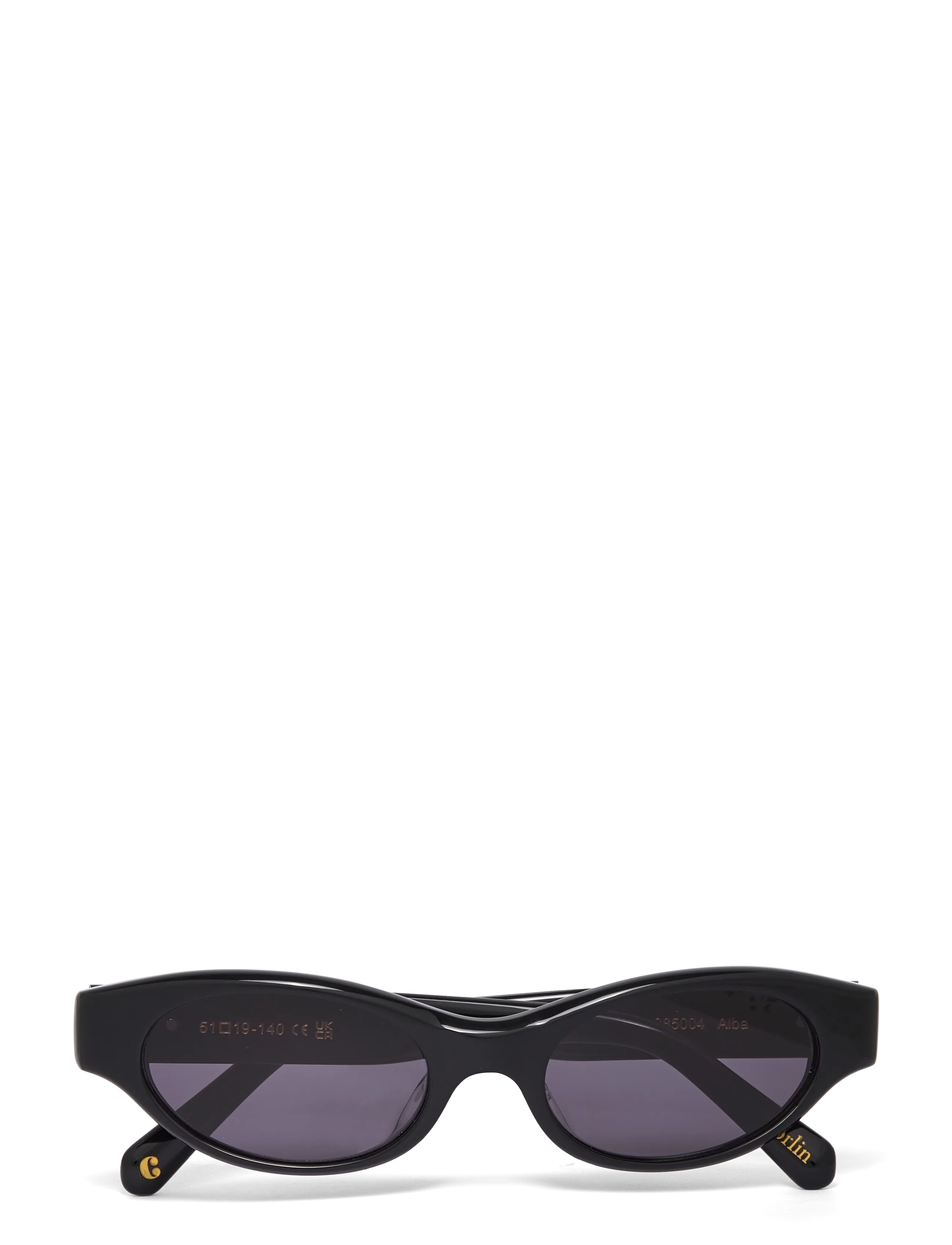 Corlin Eyewear Alba Black Black - Ümmarguse raamiga - BLACK / black