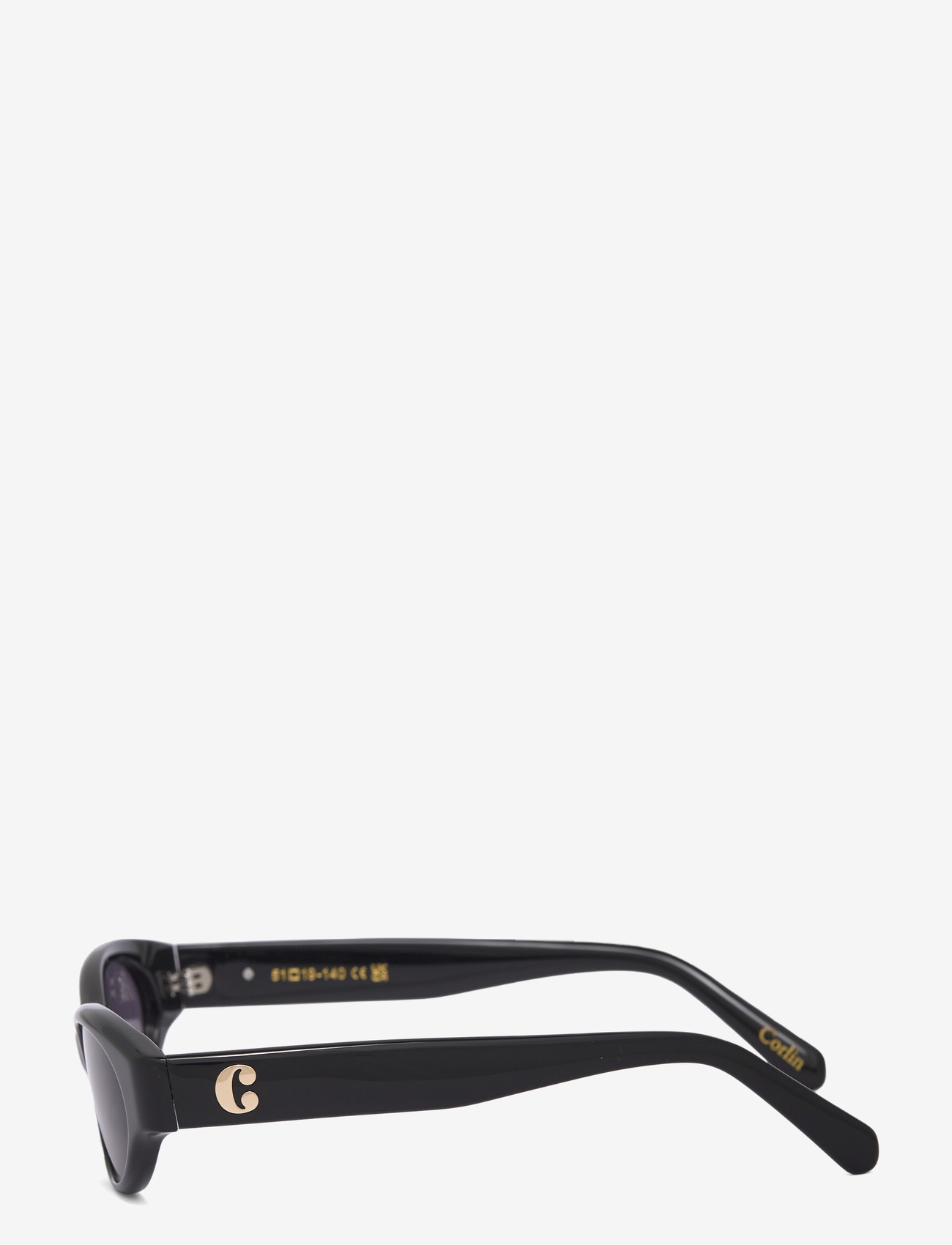 Corlin Eyewear - Alba Black Black - runde form - black - 3