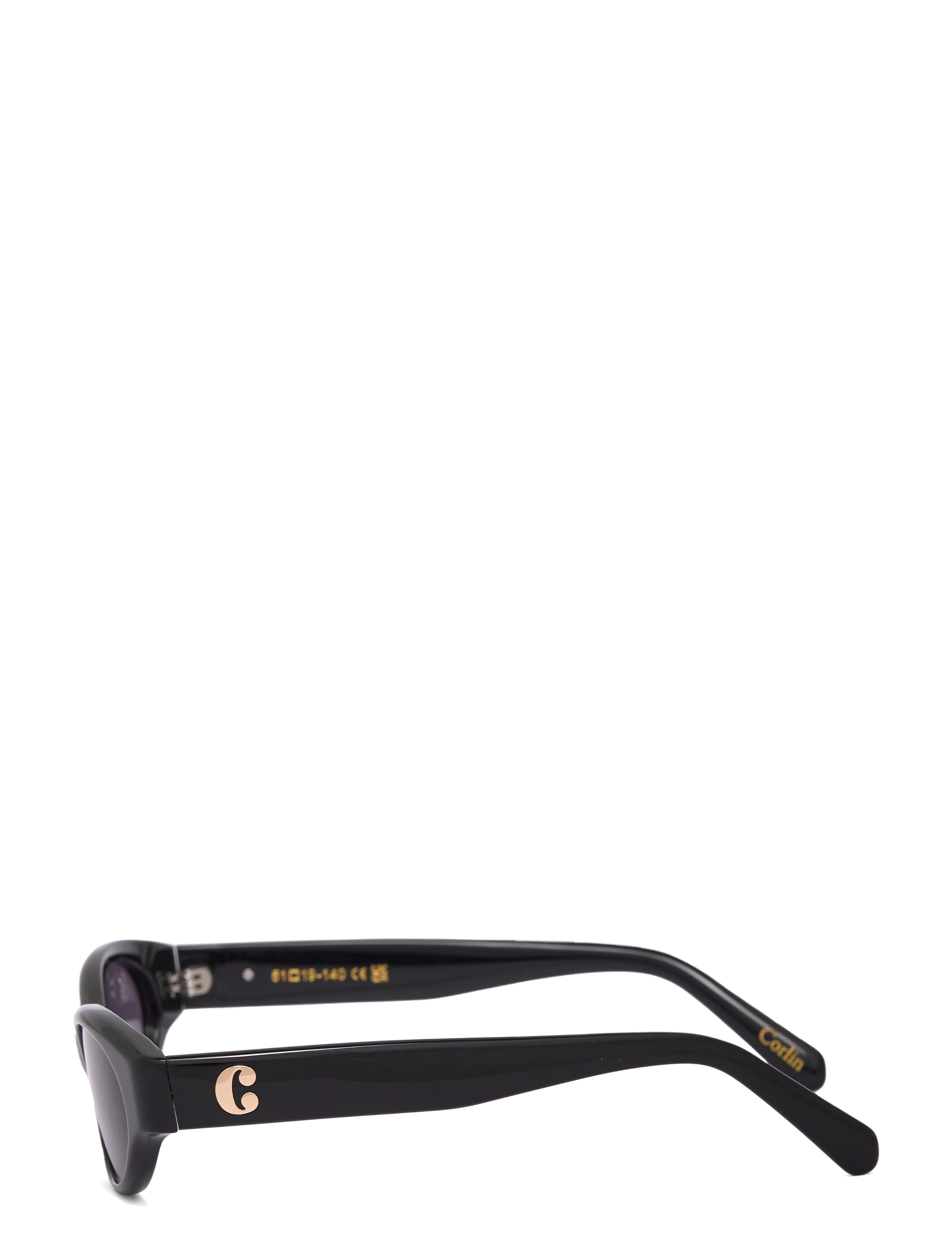 Corlin Eyewear - Alba Black Black - Ümmarguse raamiga - black - 3