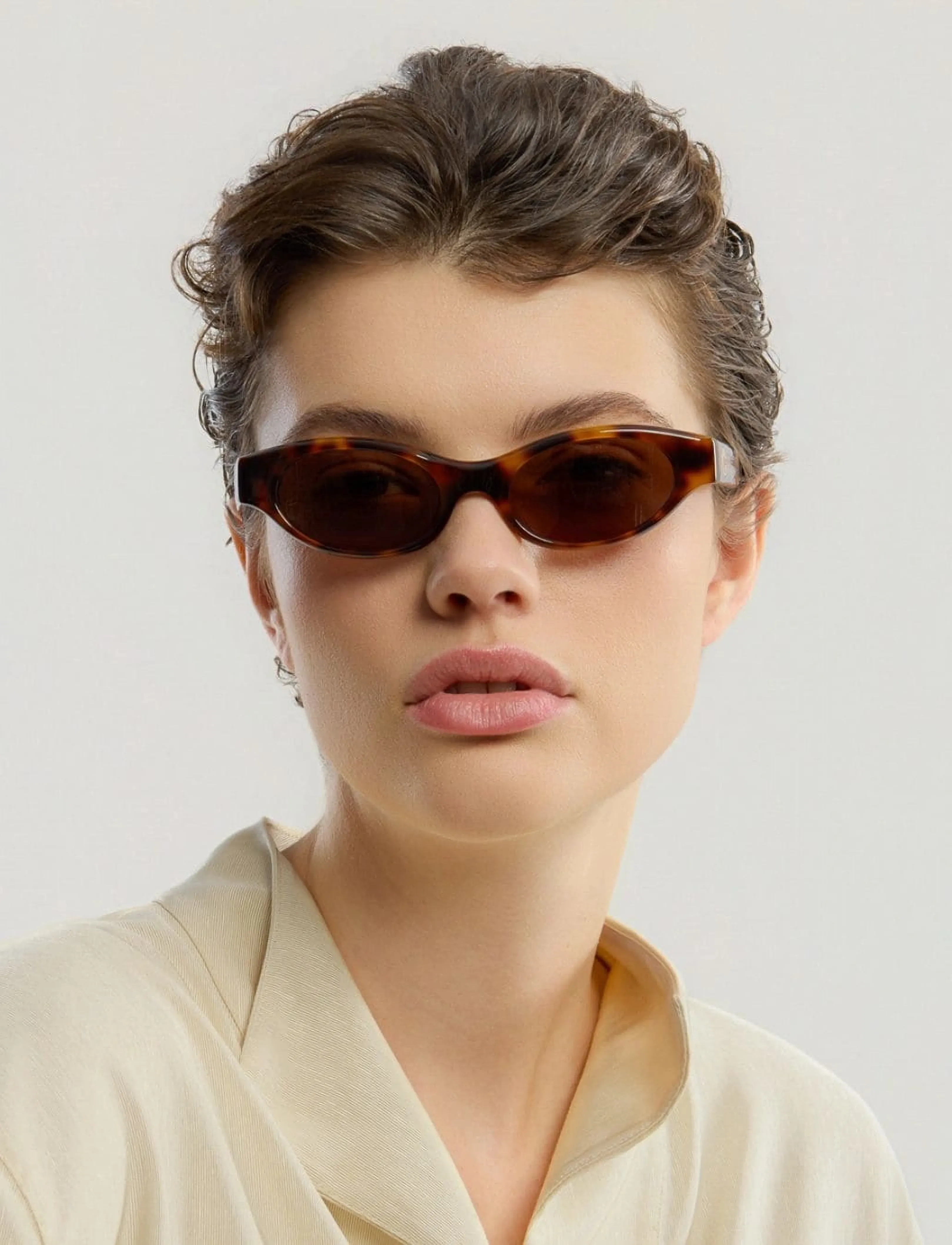 Corlin Eyewear Alba Tortoise Brown, ONE/SIZE, Brown, Solbriller > Katteøjesolbriller, Dame