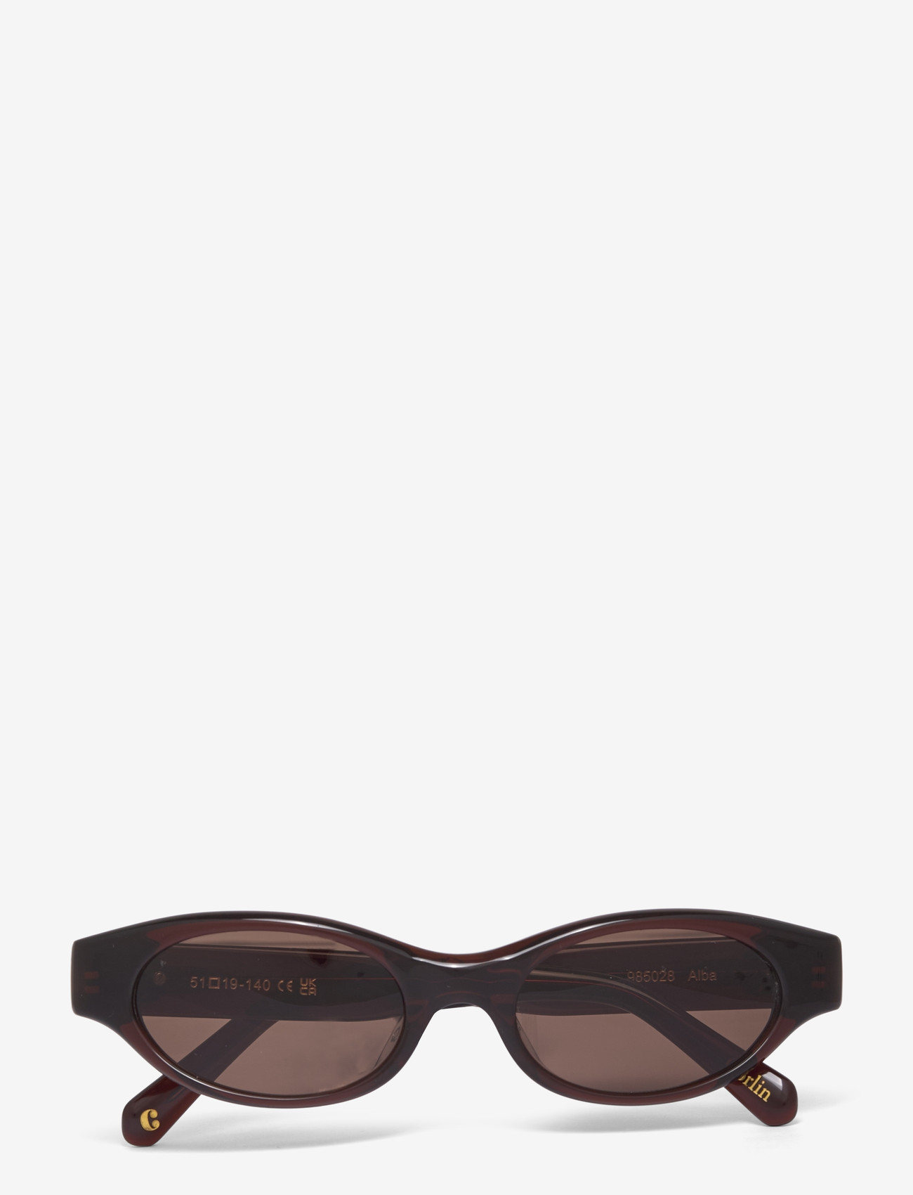 Corlin Eyewear - Alba Brown Brown - cateye solbriller - brown - 1