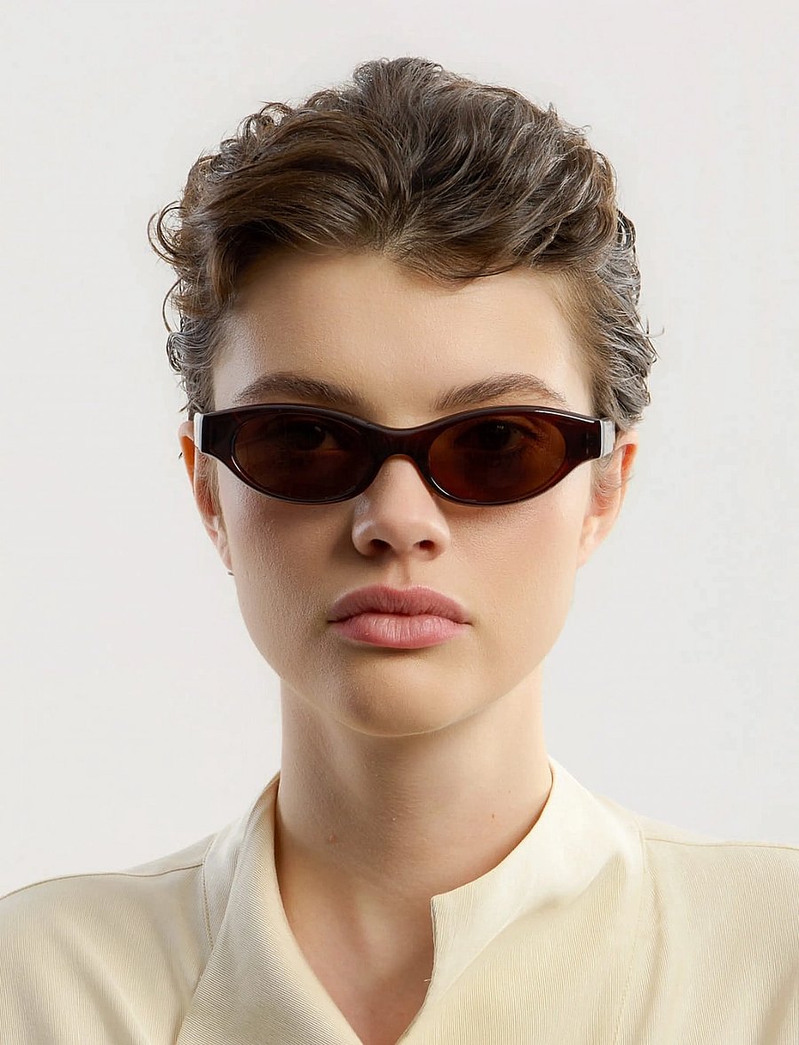 Corlin Eyewear - Alba Brown Brown - cateye - brown - 0