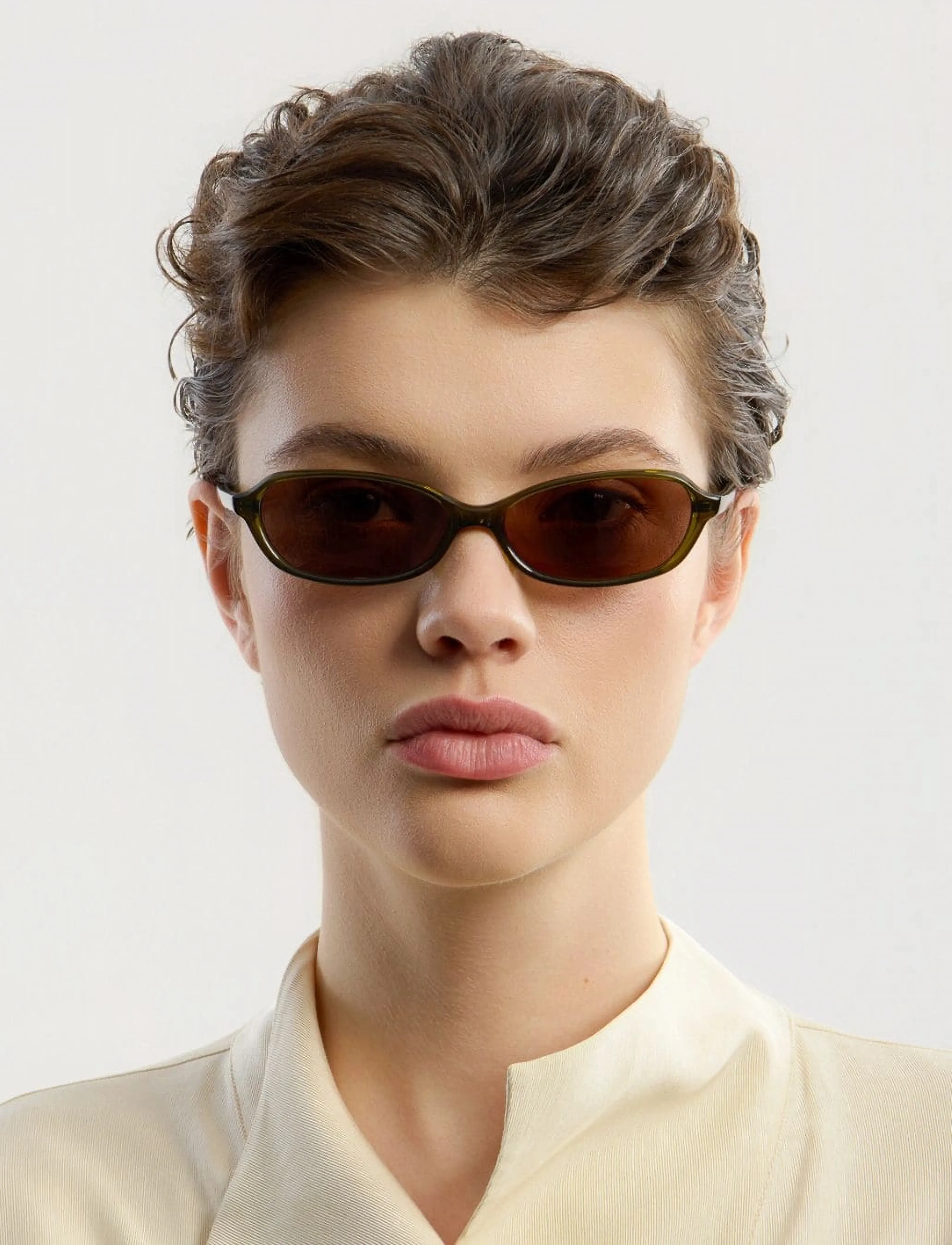 Corlin Eyewear - Ana Olive Brown - cat eye -aurinkolasit - olive - 4