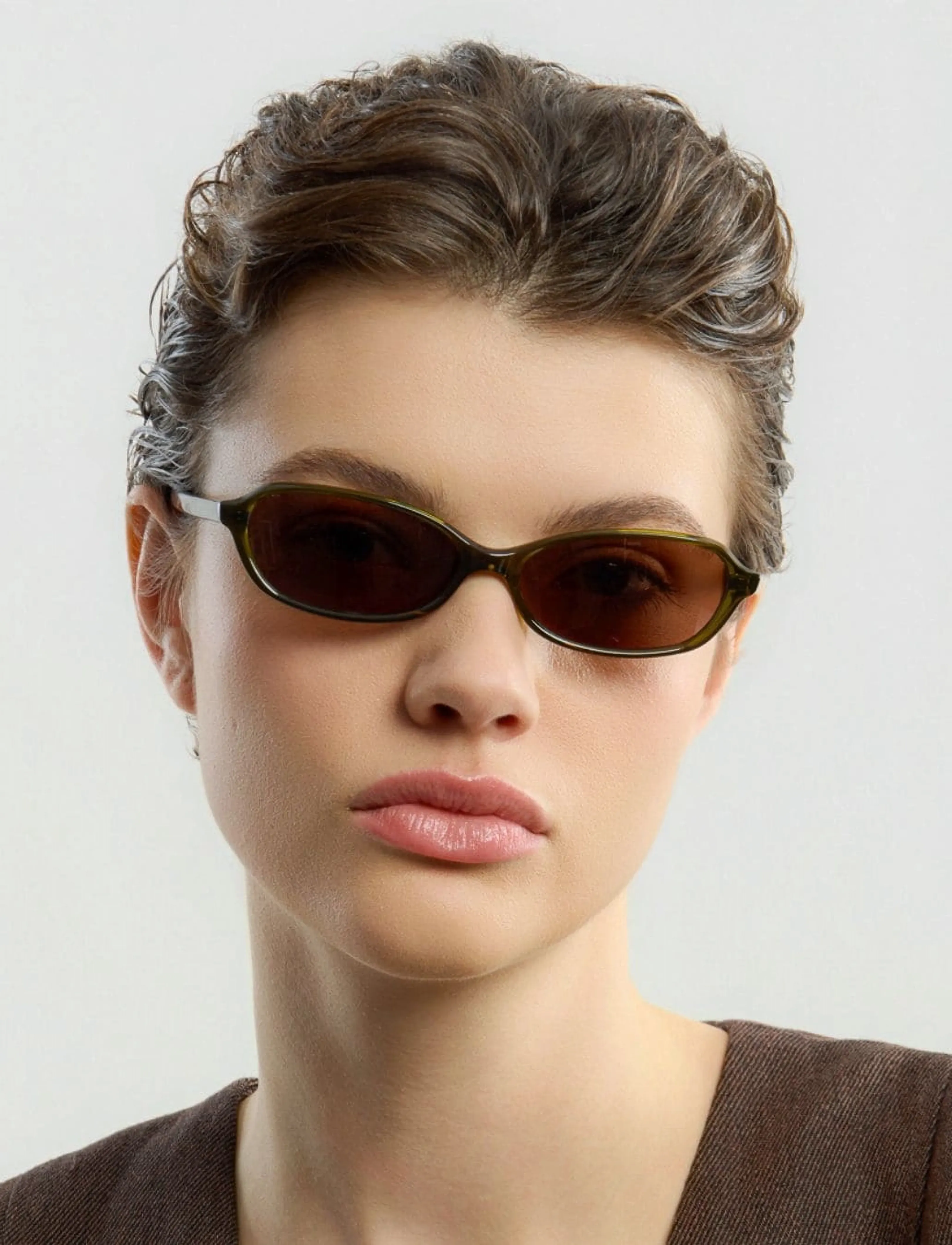 Corlin Eyewear - Ana Olive Brown - cat eye -aurinkolasit - olive - 5