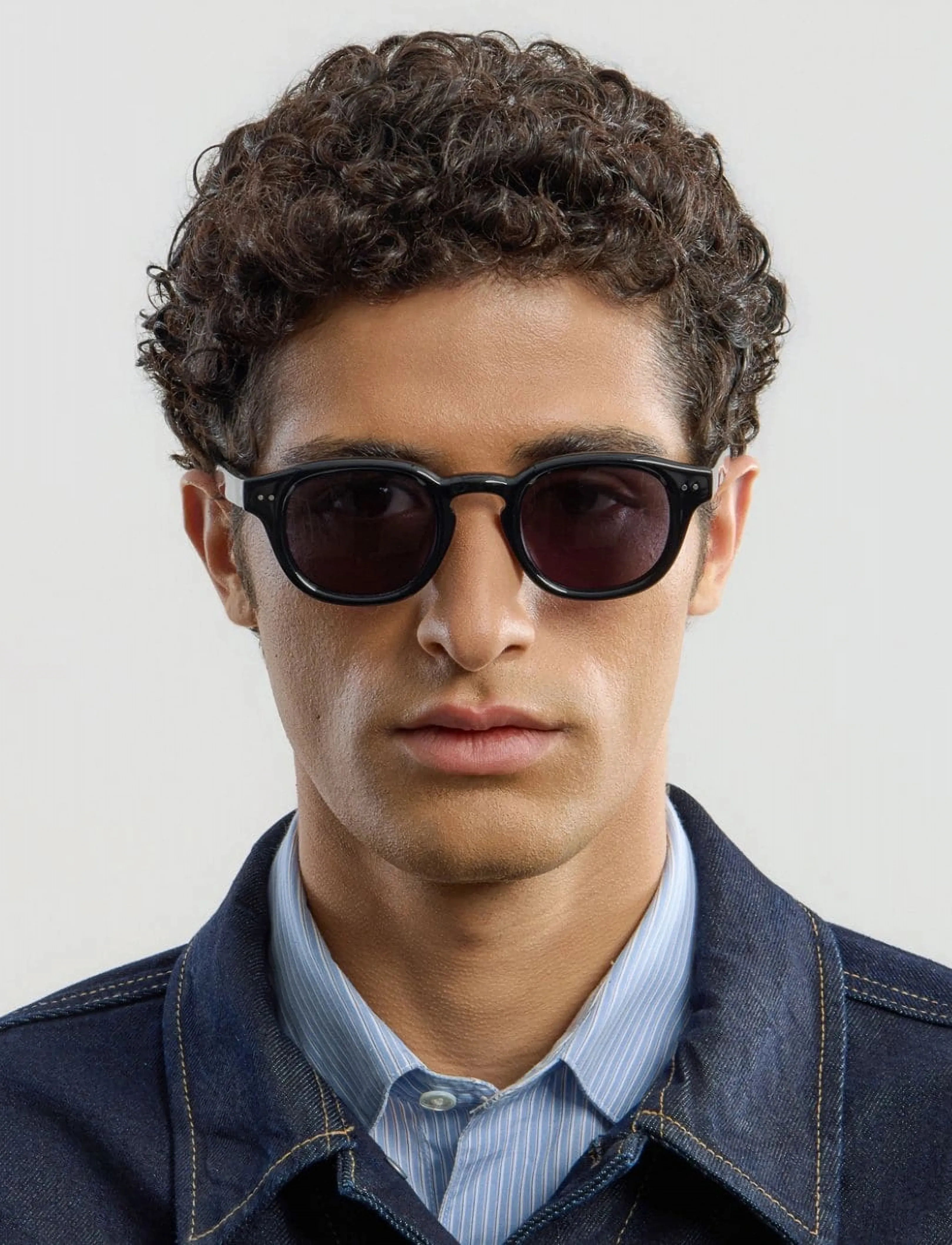 Corlin Eyewear Idris Black Black, ONE/SIZE, Sunglasses, Schwarz - Round Frame Frauen