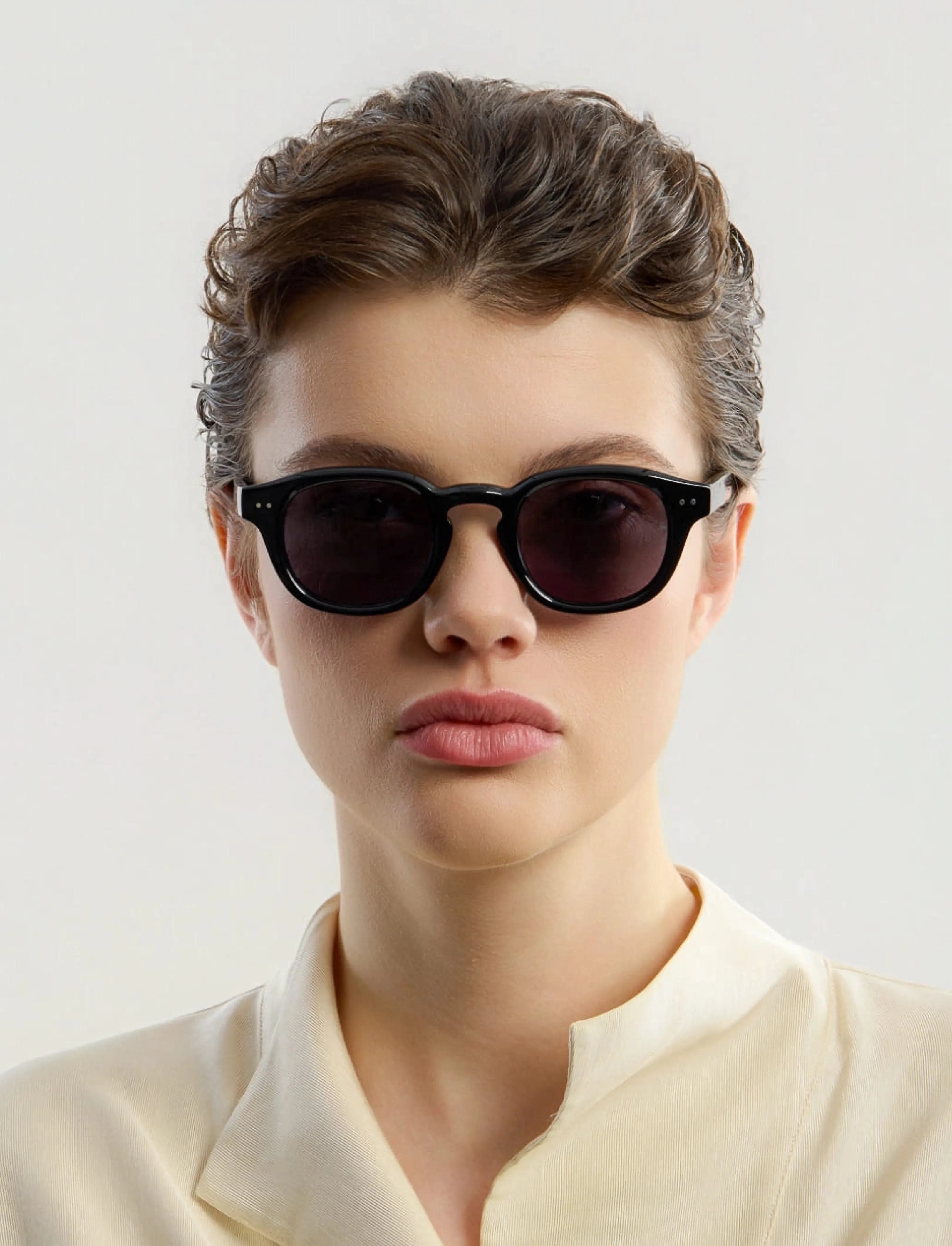 Corlin Eyewear - Idris Black Black - Ümmarguse raamiga - black - 4