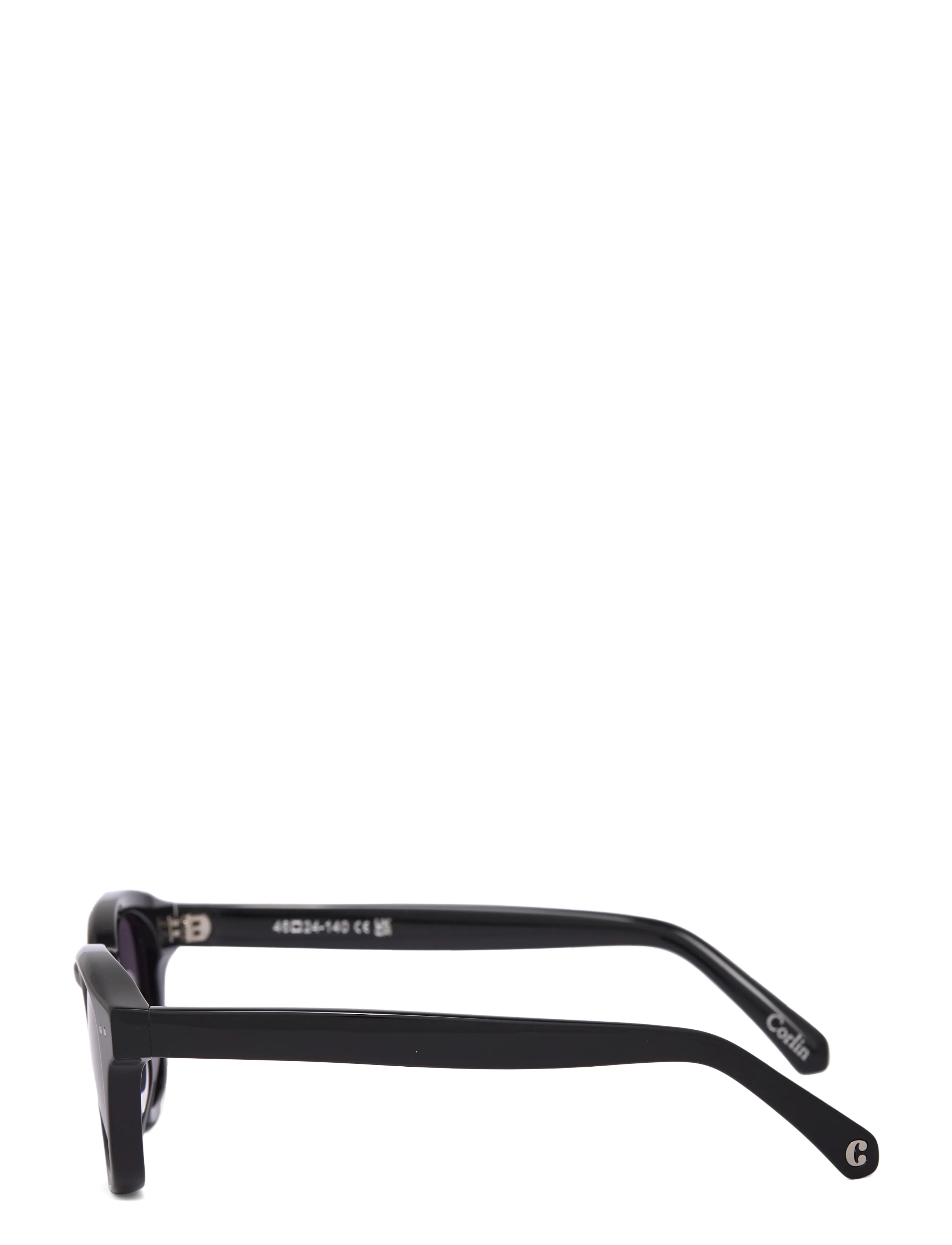 Corlin Eyewear - Idris Black Black - Ümmarguse raamiga - black - 3