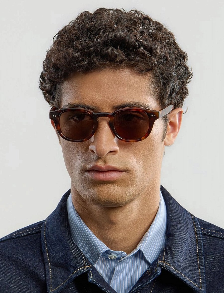 Corlin Eyewear - Idris Tortoise Brown - pyöreät aurinkolasit - tortoise - 0