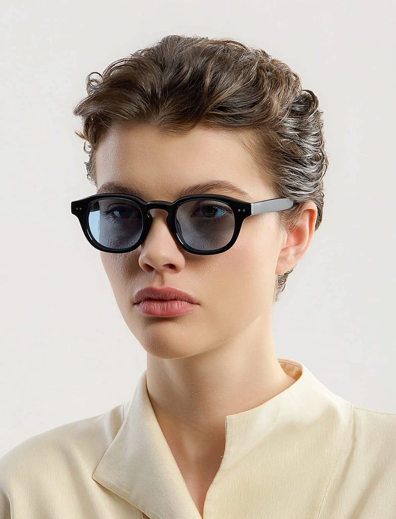 Corlin Eyewear - Idris Black Blue - runde form - black - 4