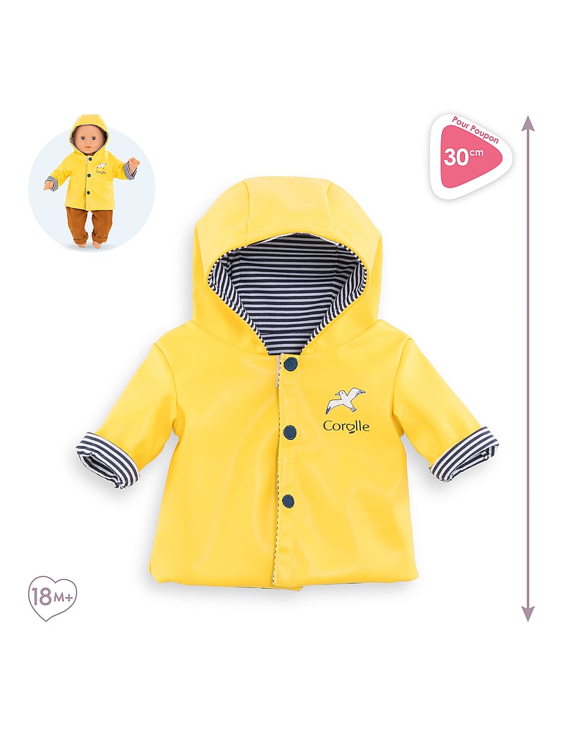 Corolle - Corolle Reversible Rain Coat, 30 cm - multi coloured - 5