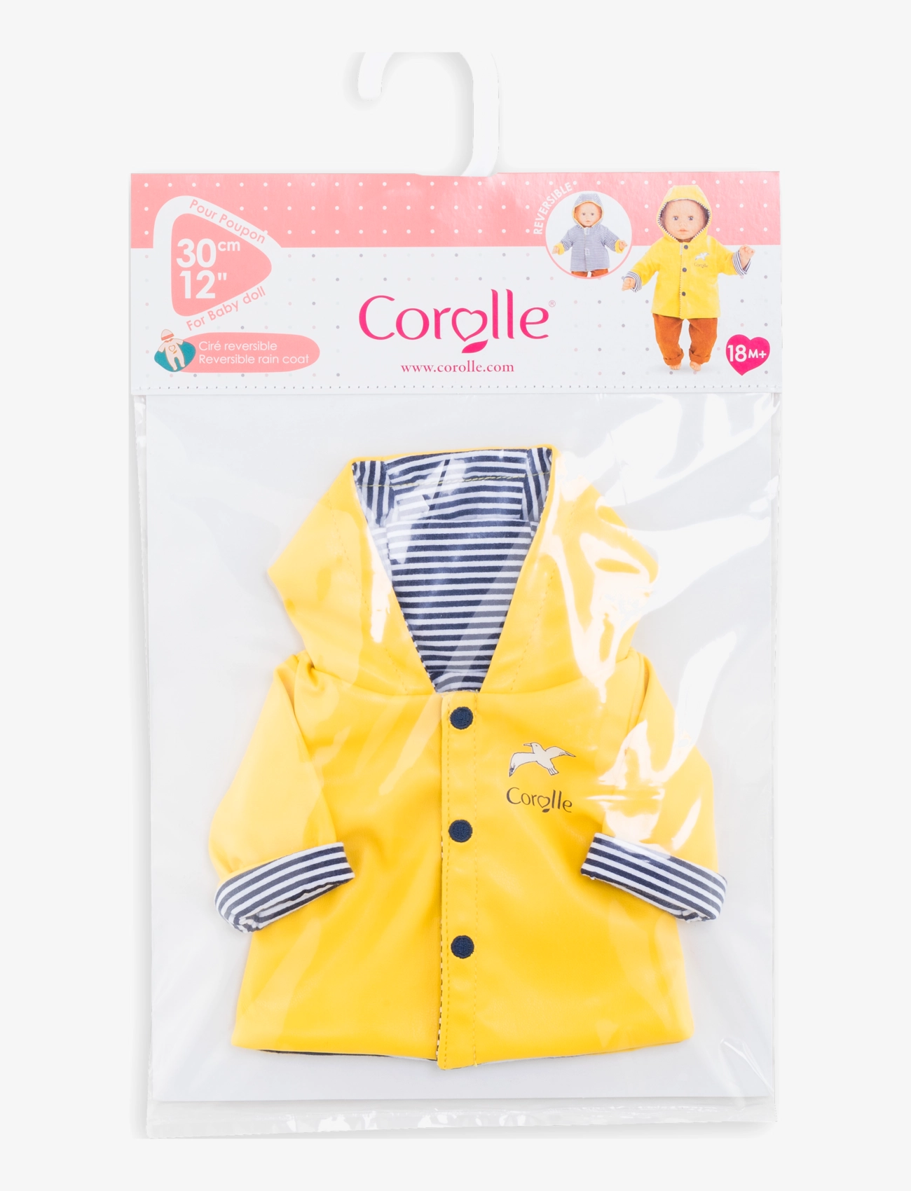 Corolle - Corolle Reversible Rain Coat, 30 cm - multi coloured - 3