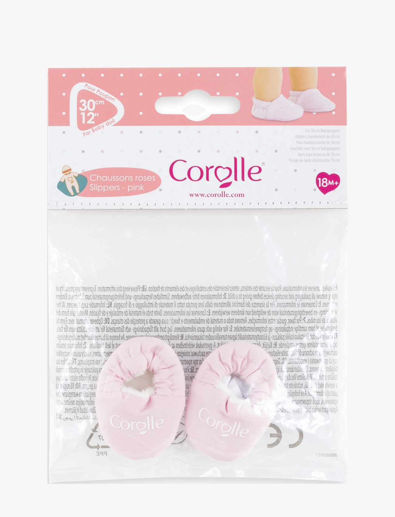 Corolle - Corolle Dockkläder, Tofflor, 30 cm - mažiausios kainos - pink - 2