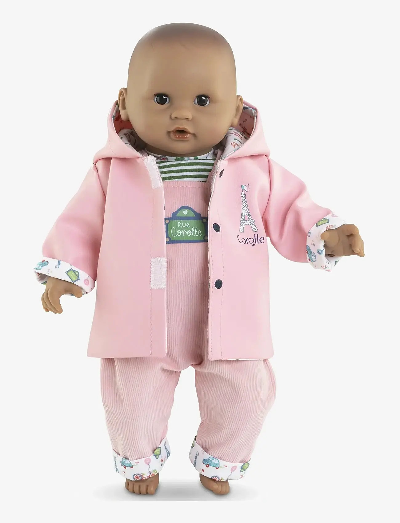 Corolle - Corolle Doll Clothes Reversible Raincoat, 30 cm - ubranka dla lalek - pink - 1