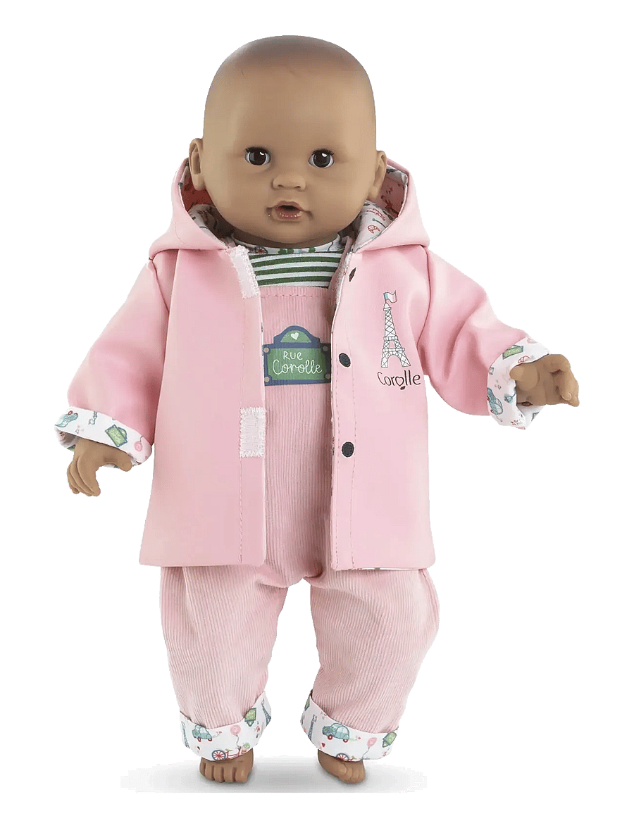 Corolle - Corolle Doll Clothes Reversible Raincoat, 30 cm - nuku riided - pink - 1