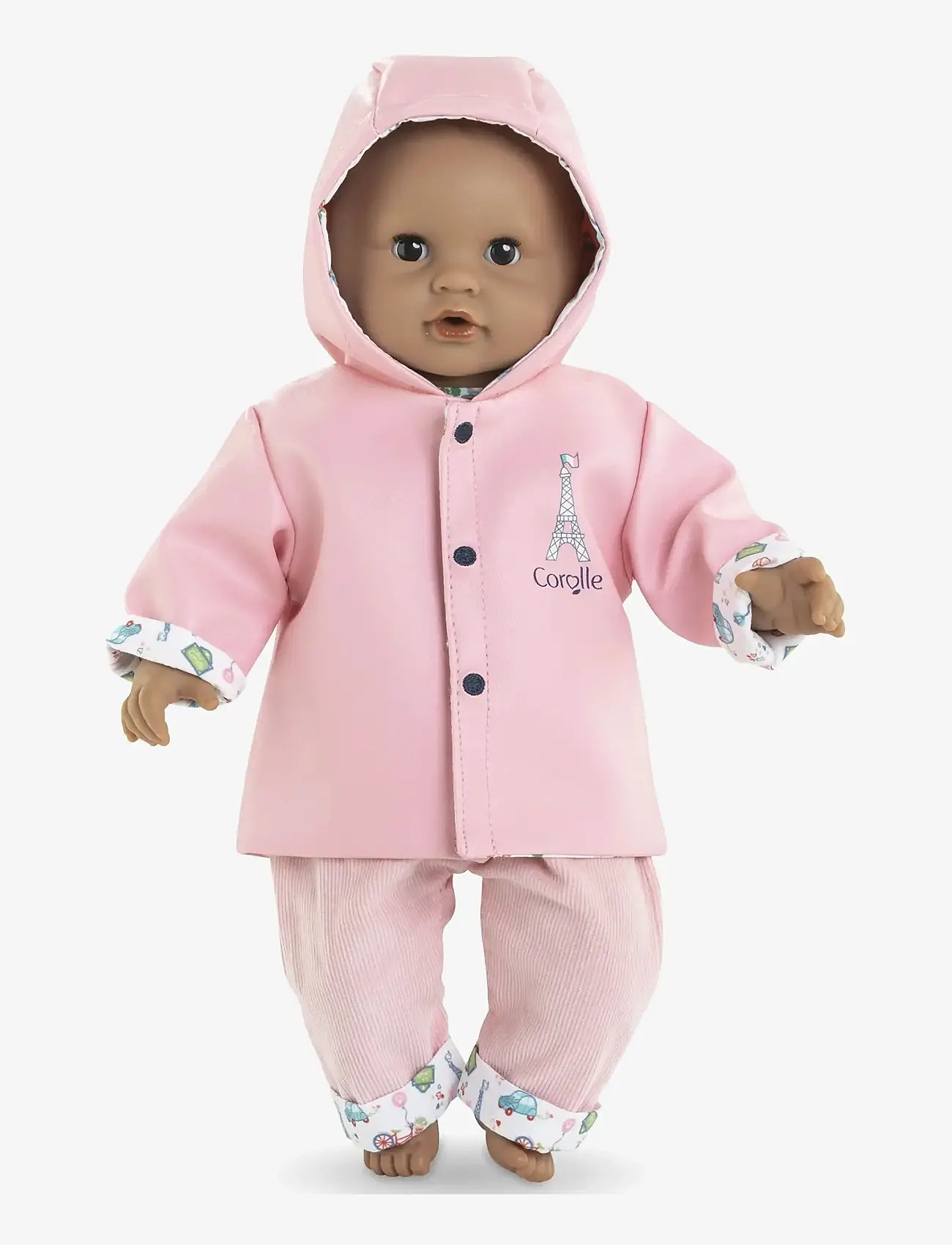 Corolle - Corolle Doll Clothes Reversible Raincoat, 30 cm - ubranka dla lalek - pink - 2