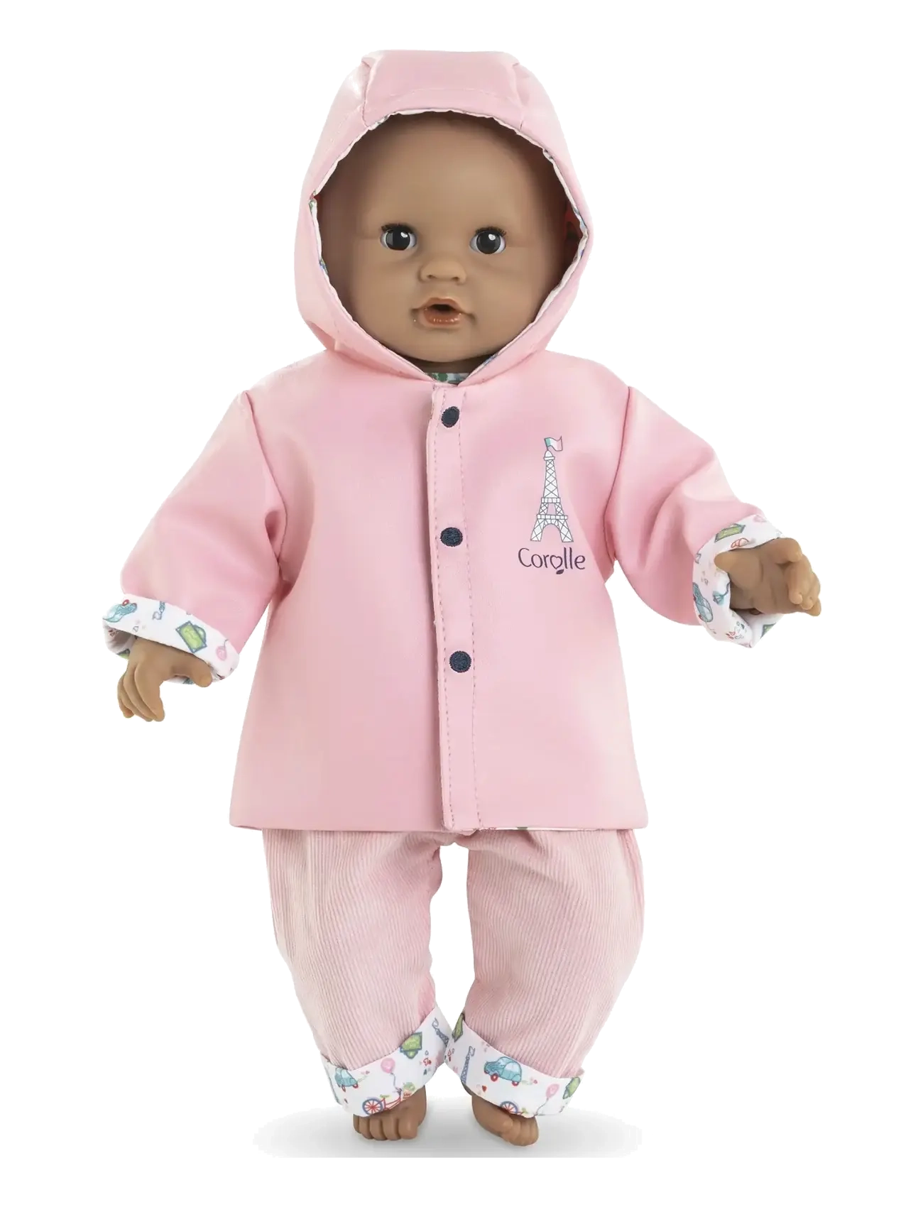 Corolle - Corolle Doll Clothes Reversible Raincoat, 30 cm - dukketøj - pink - 2
