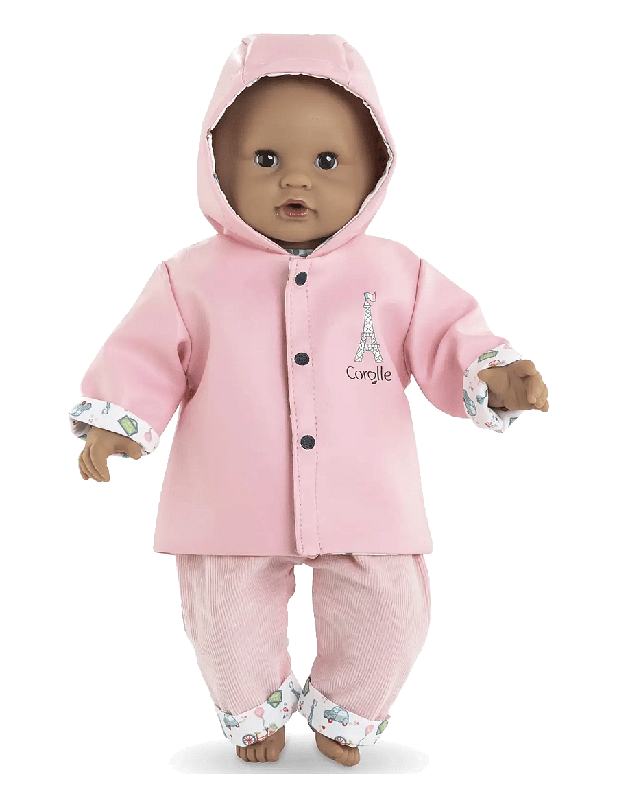 Corolle - Corolle Doll Clothes Reversible Raincoat, 30 cm - nuku riided - pink - 2