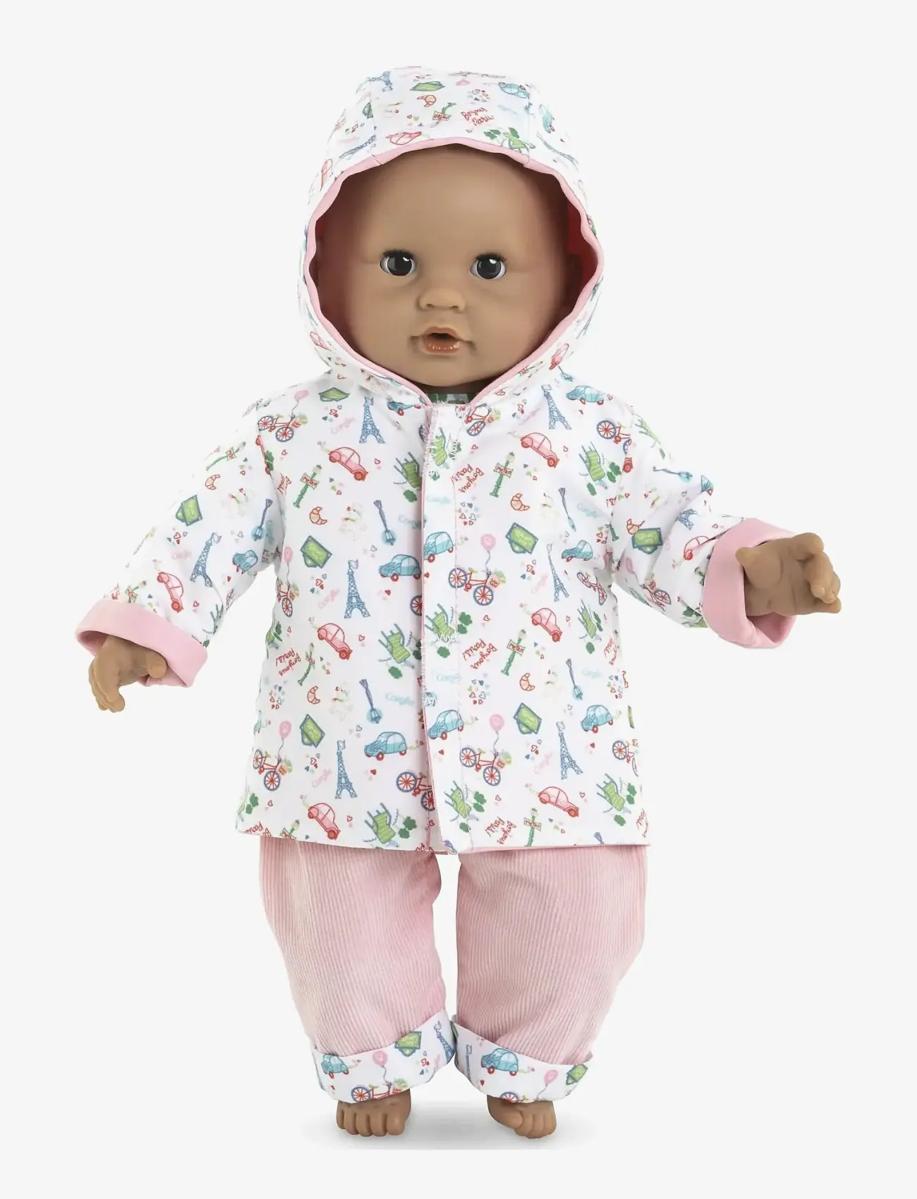Corolle - Corolle Doll Clothes Reversible Raincoat, 30 cm - ubranka dla lalek - pink - 3