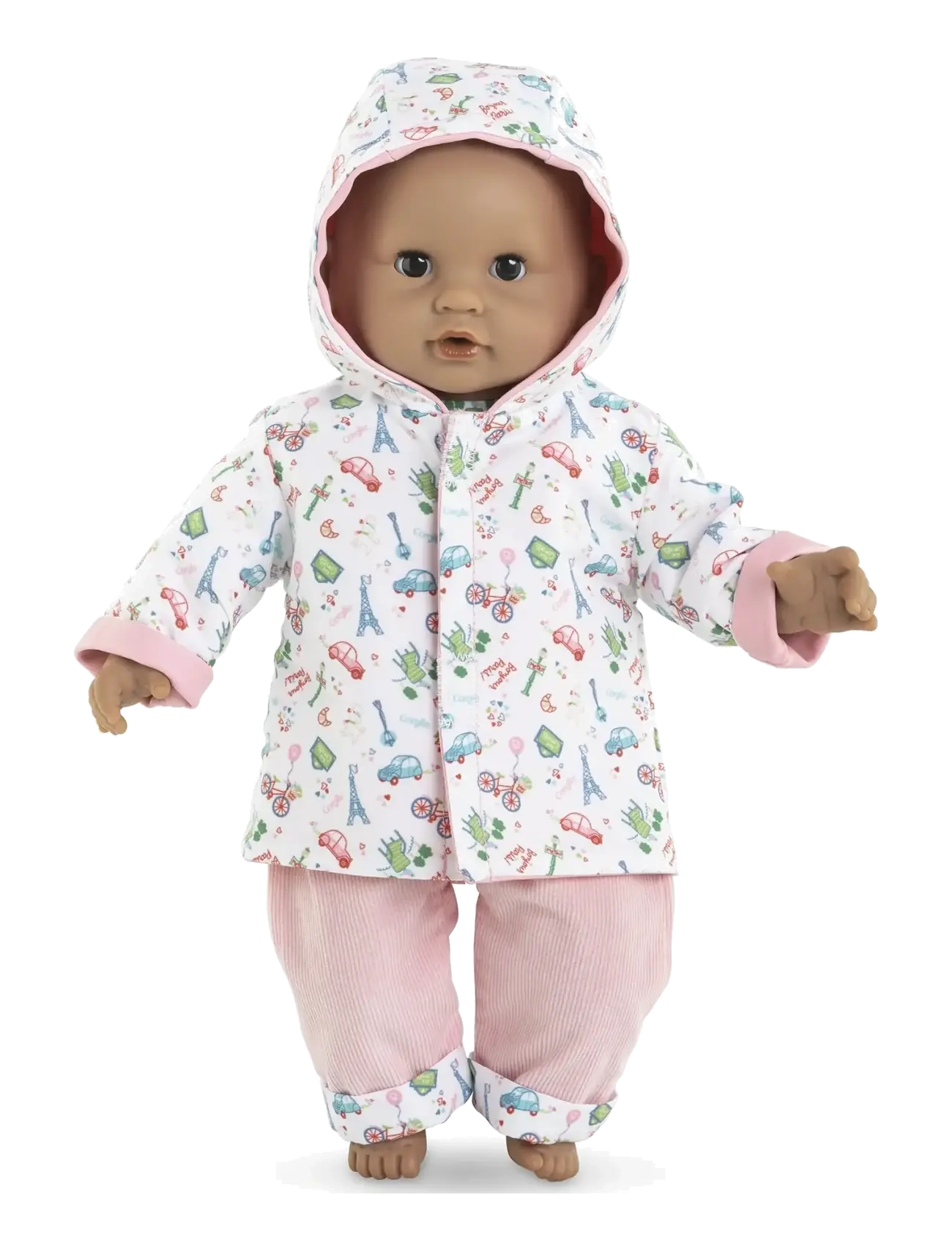 Corolle - Corolle Doll Clothes Reversible Raincoat, 30 cm - dukketøj - pink - 3