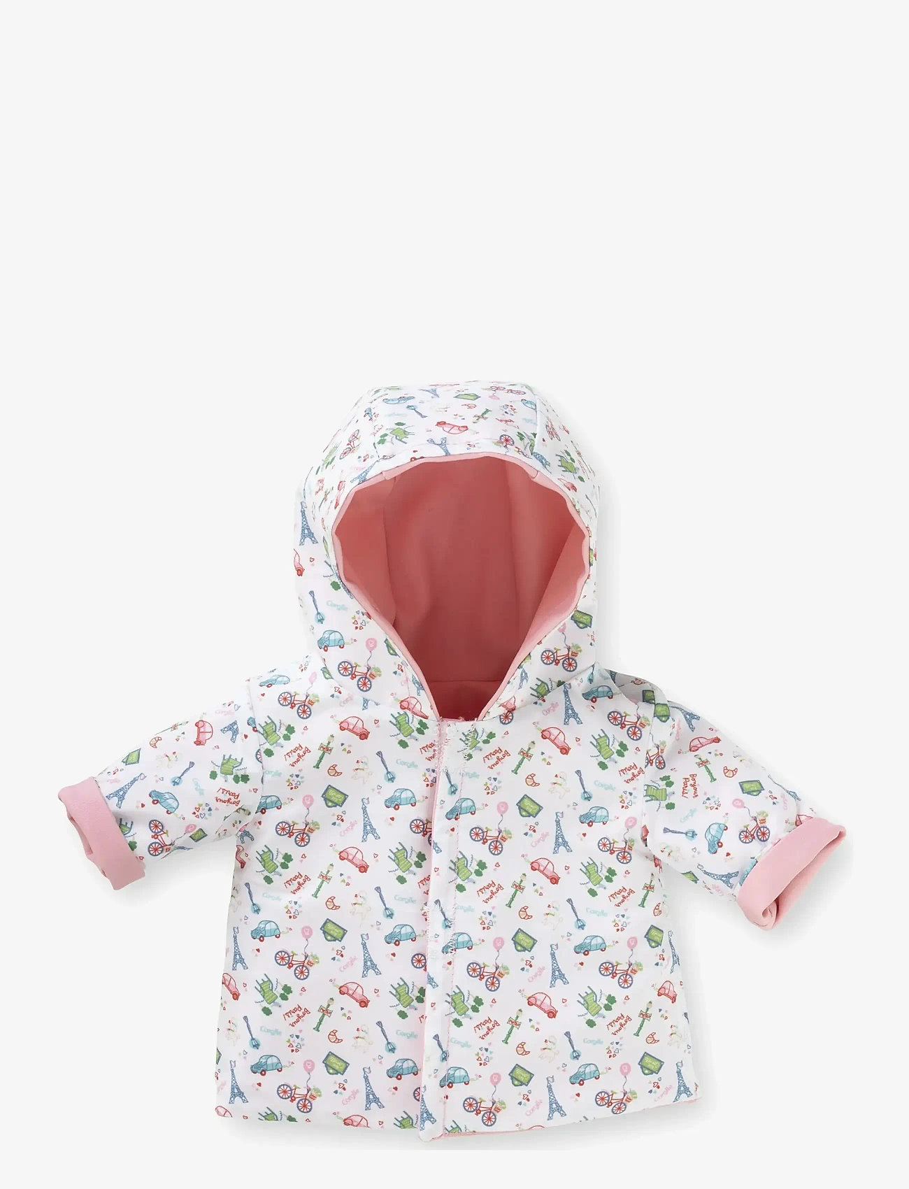 Corolle - Corolle Doll Clothes Reversible Raincoat, 30 cm - ubranka dla lalek - pink - 5