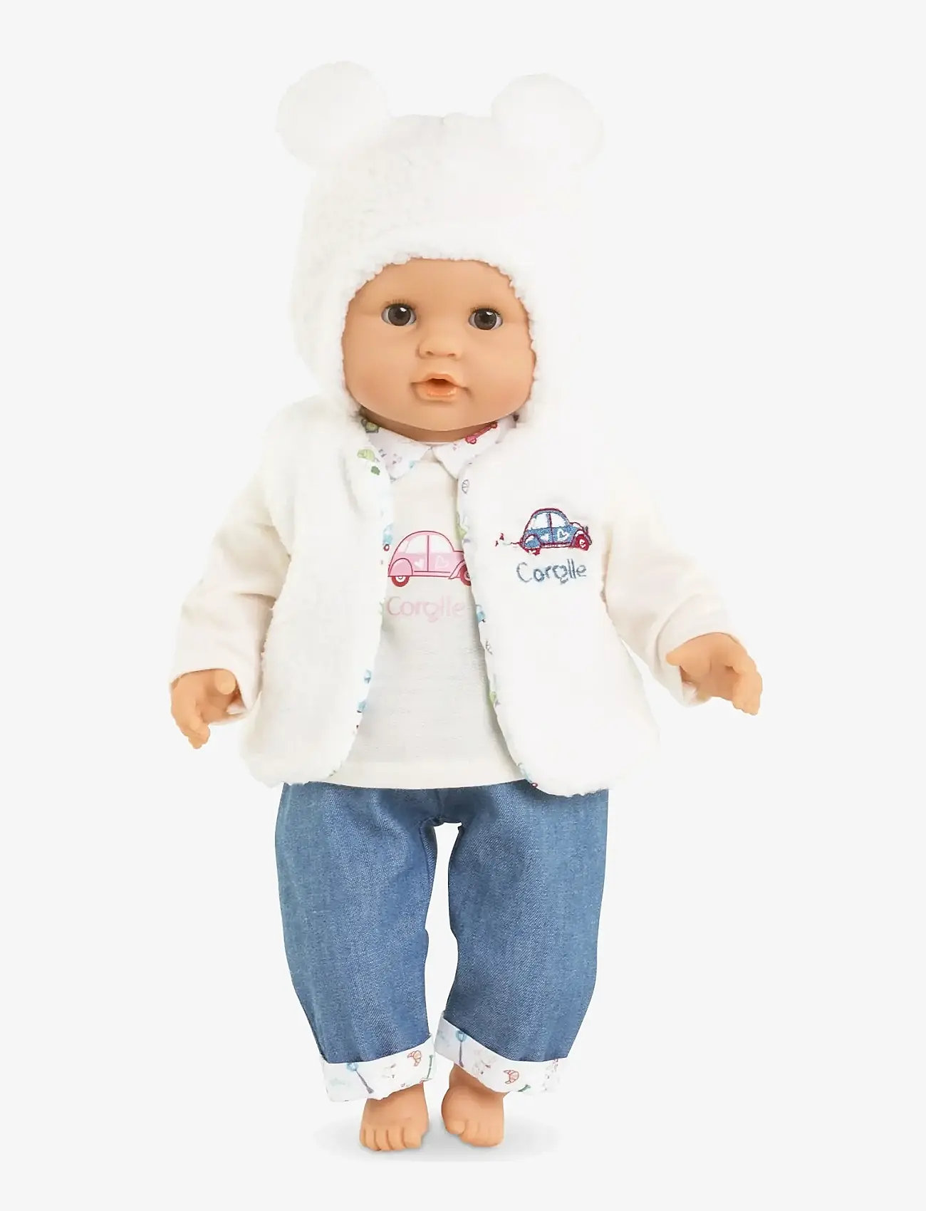Corolle - Corolle Doll Clothes Hat and Vest, 30 cm - puppenbekleidung - ecru - 2