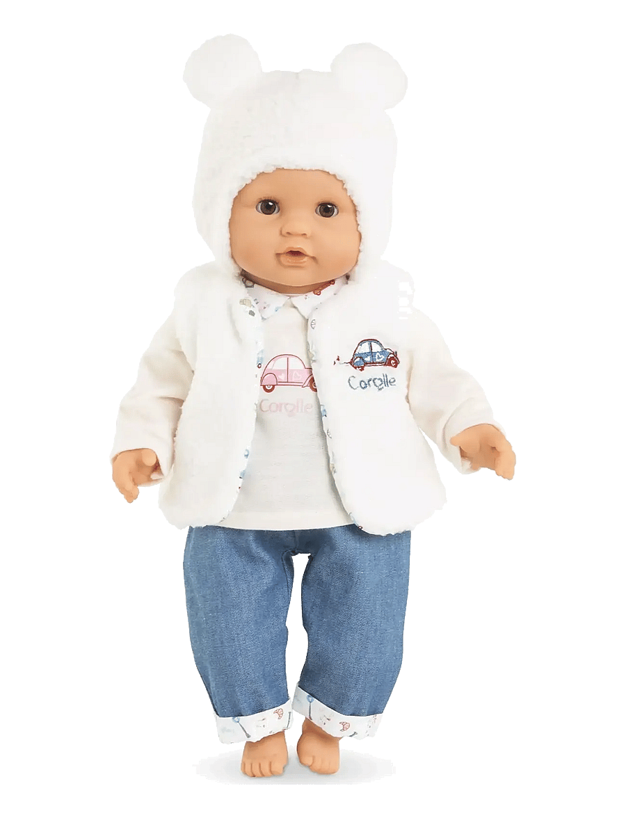 Corolle - Corolle Doll Clothes Hat and Vest, 30 cm - puppenbekleidung - ecru - 1