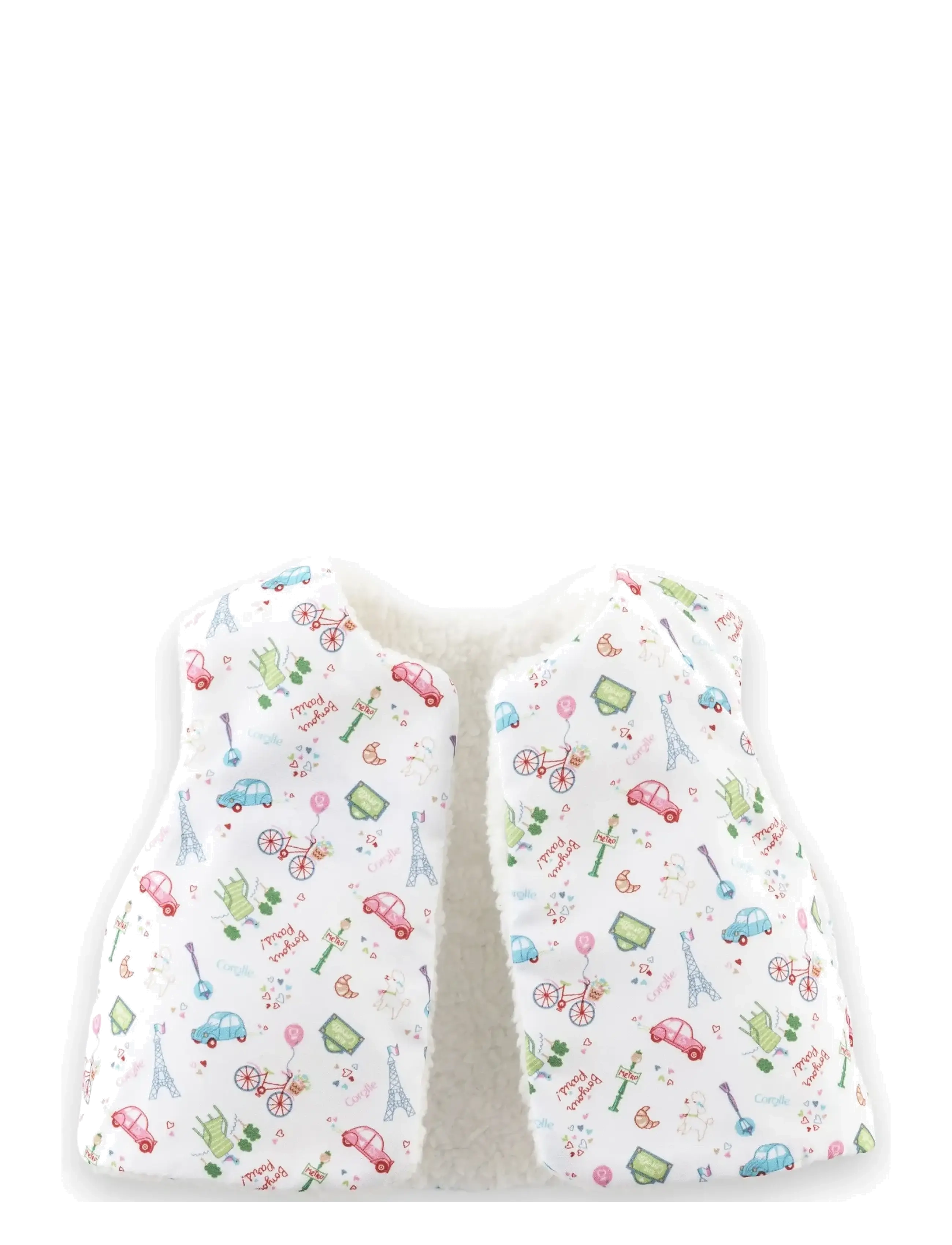 Corolle - Corolle Doll Clothes Hat and Vest, 30 cm - dukketøj - ecru - 5