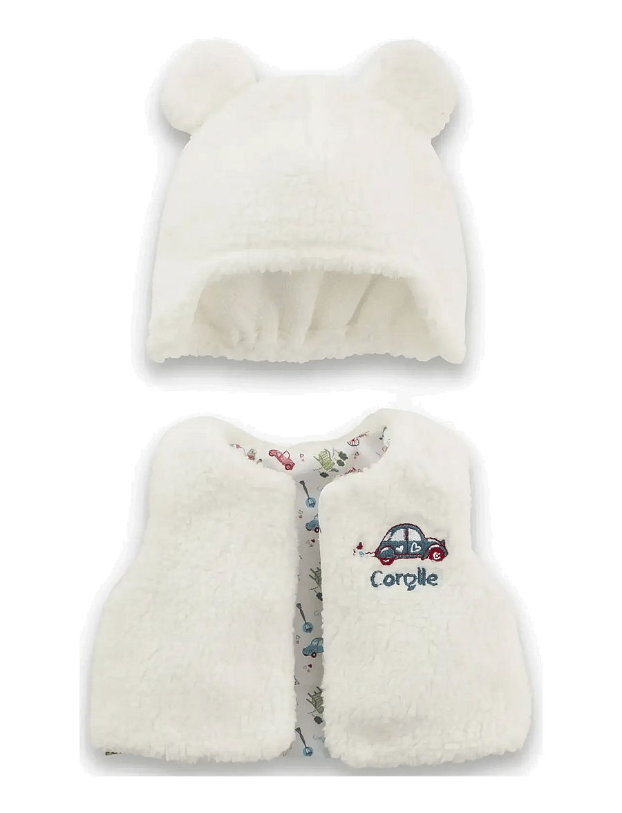 Corolle - Corolle Doll Clothes Hat and Vest, 30 cm - puppenbekleidung - ecru - 5