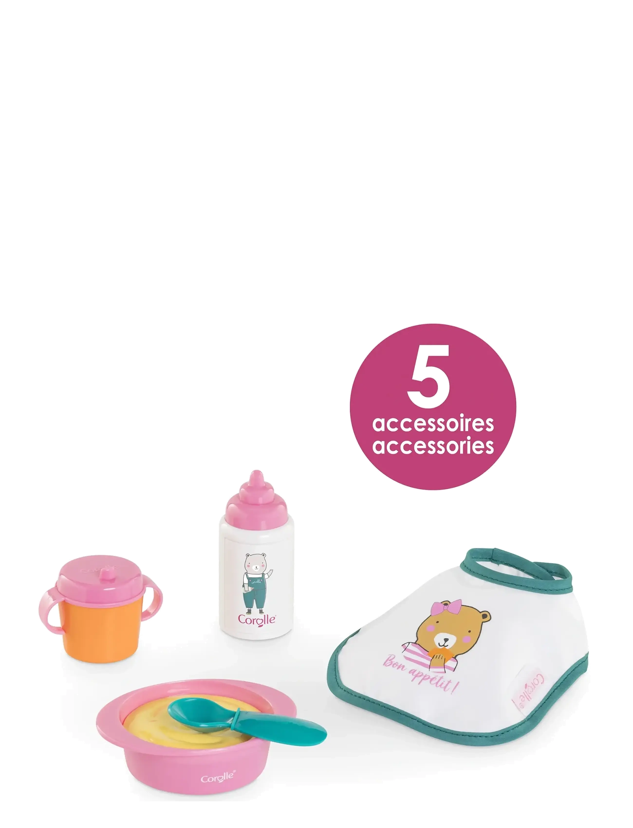 Corolle Corolle Doll Accessories Meal Set - Mellem 100-300 kr - MULTICOLOURED / pink/rose