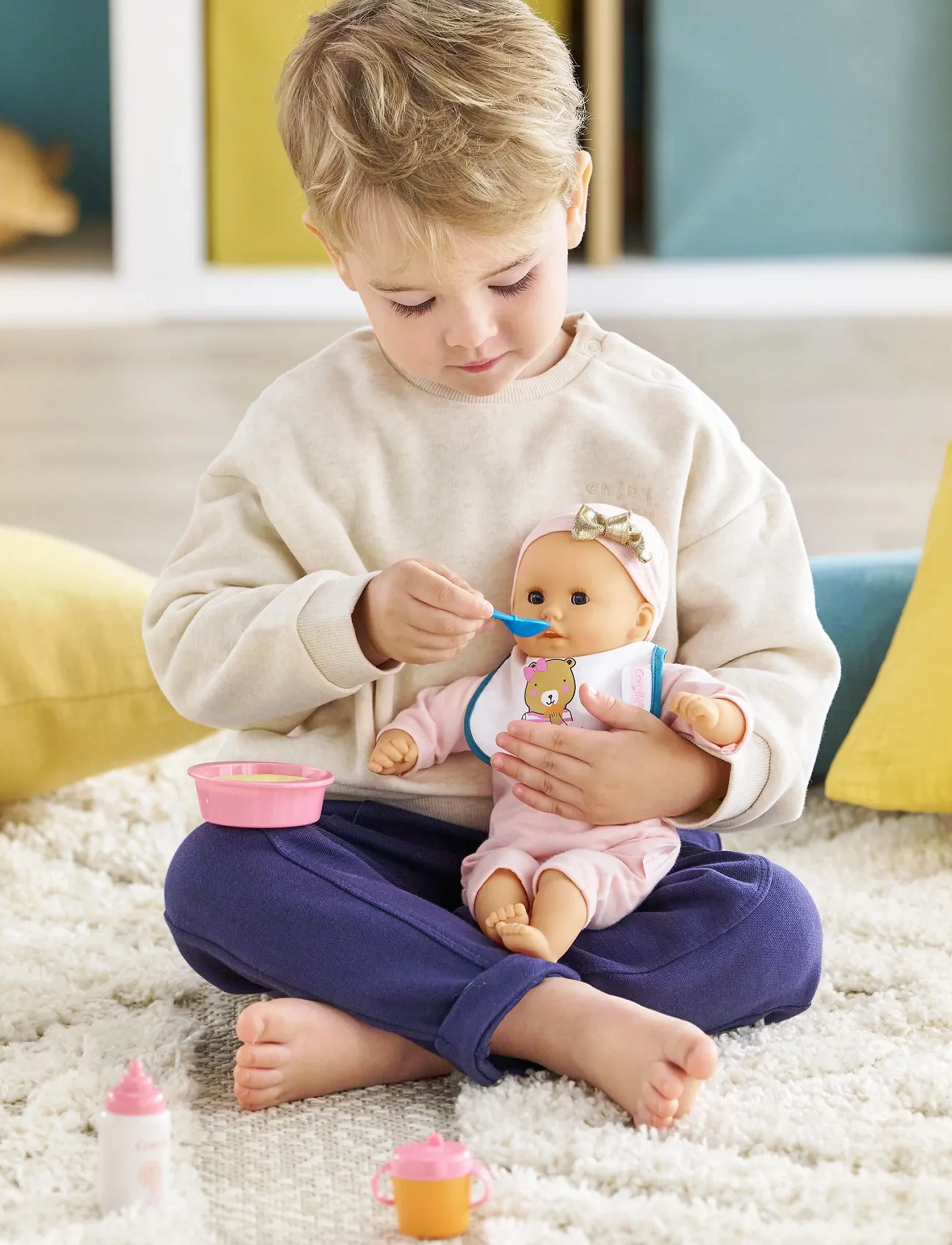 Corolle Corolle Doll Accessories Meal Set, One Size, Pink, Dukker Og Tilbehør > Dukker Accessories, Børn
