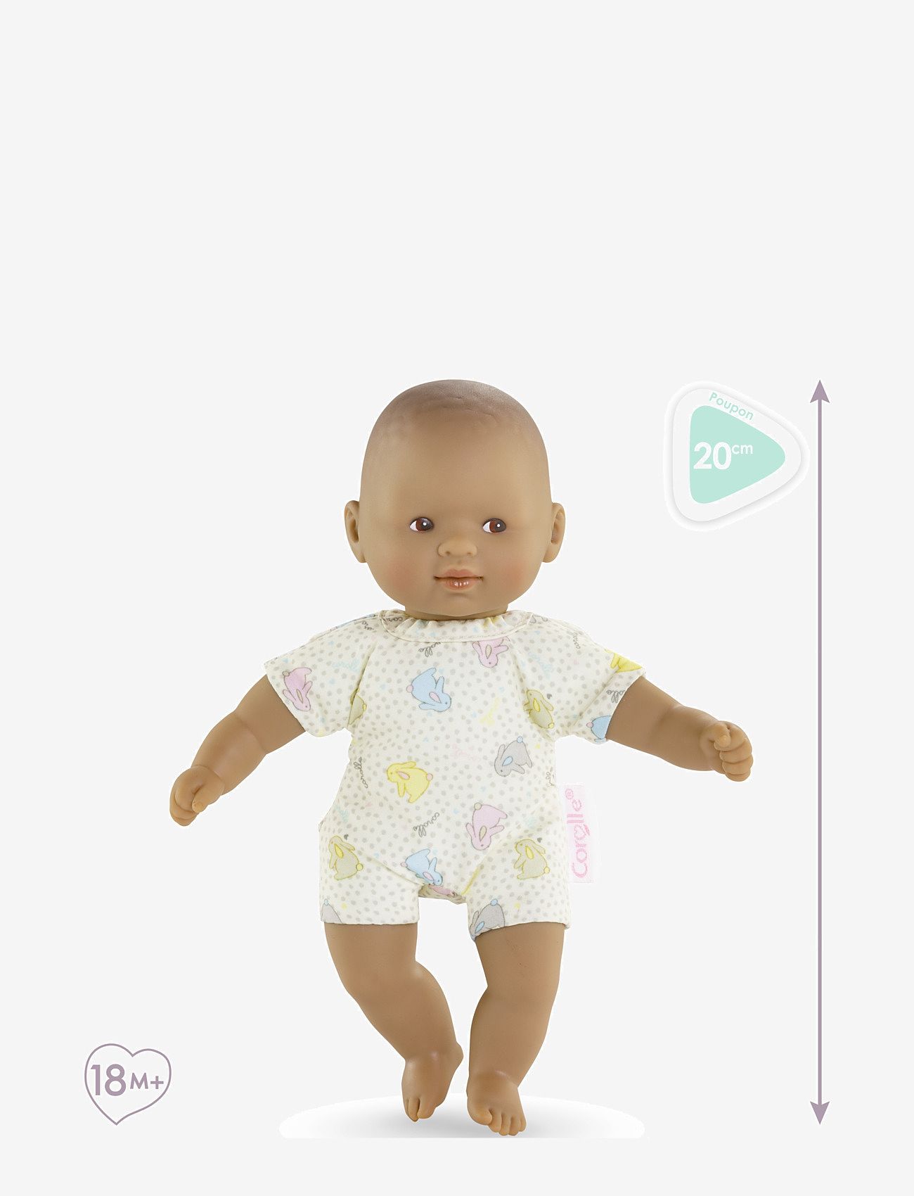 Corolle - Corolle Mini Calin Docka, Brunögd, 20 cm - puppen - multi coloured - 4