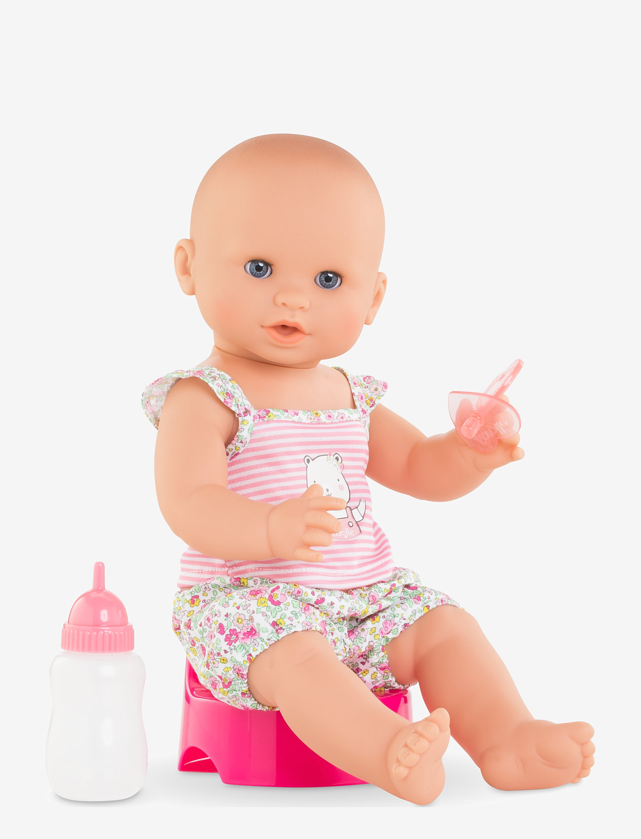 Corolle - Corolle MGP Emma drink-and-wet BB - puppen - pink - 0