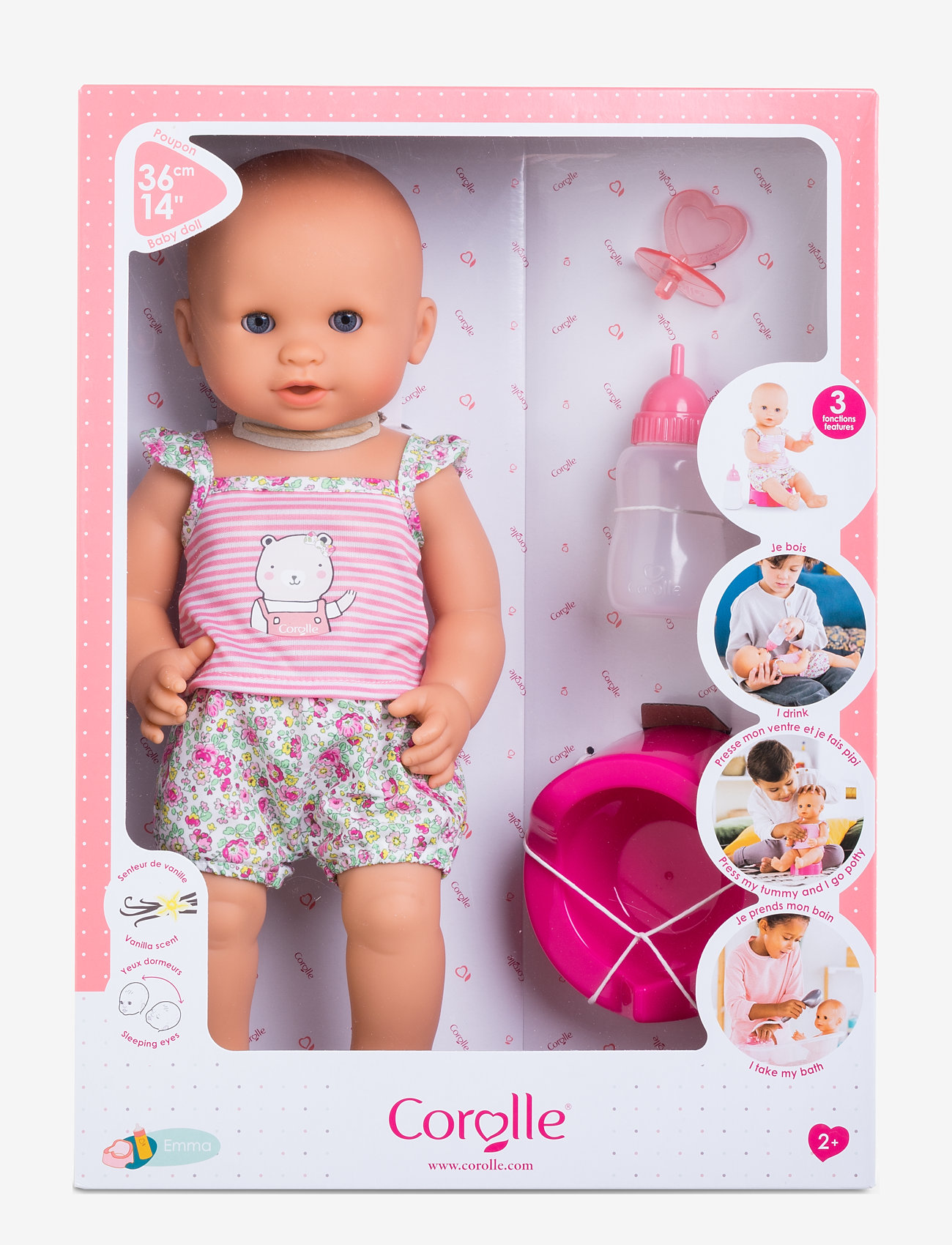 Corolle - Corolle MGP Emma drink-and-wet BB - dukker - pink - 3