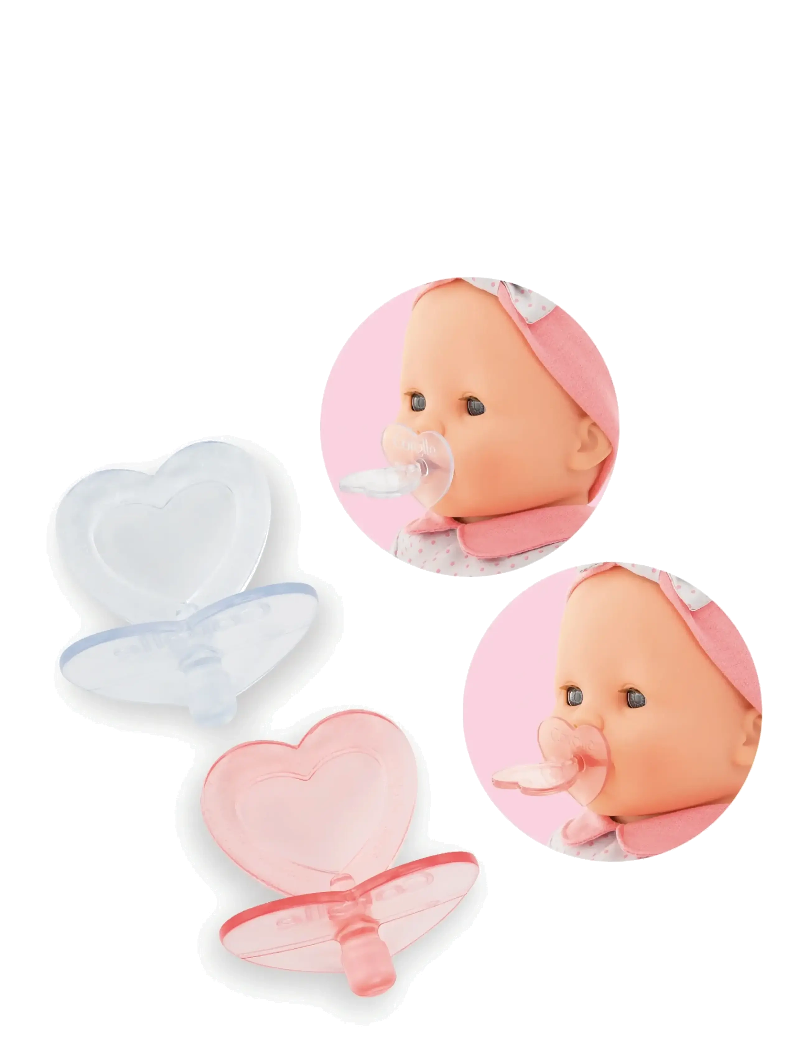 Corolle - Corolle Doll Accessories 2 Pacifiers - laveste priser - pink - 2