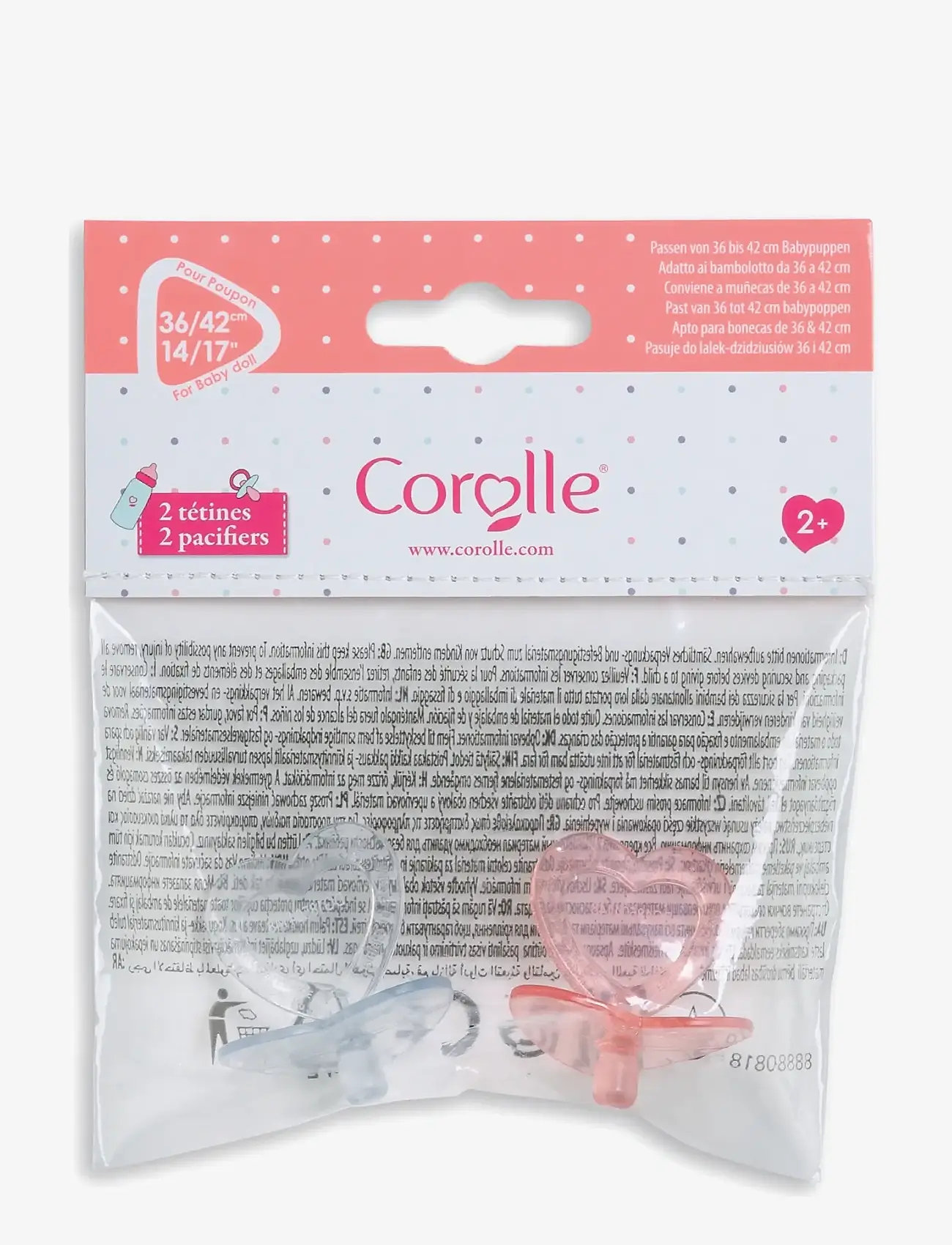 Corolle - Corolle Doll Accessories 2 Pacifiers - dolls accessories - pink - 5