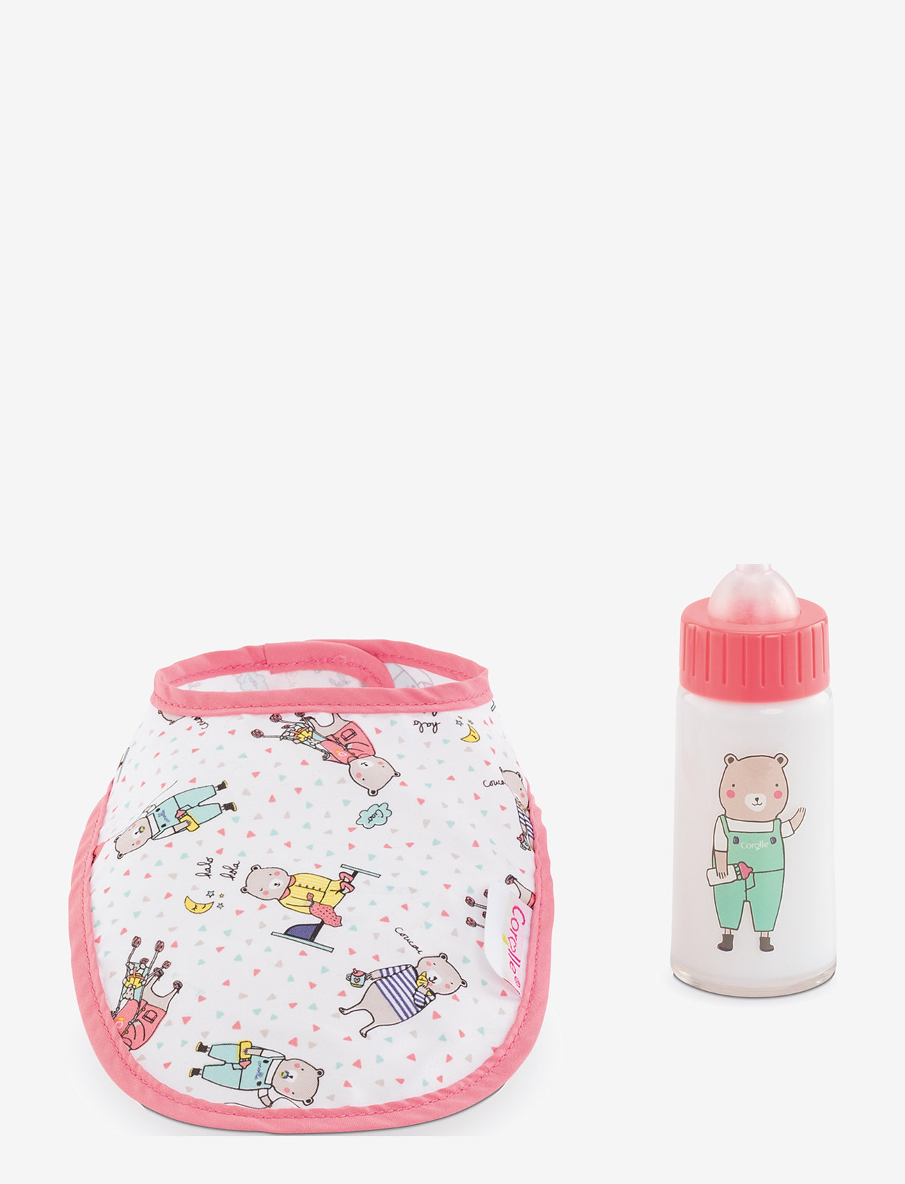 Corolle - Corolle Docktillbehör Haklapp + Nappflaska - docktillbehör - multi coloured - 1