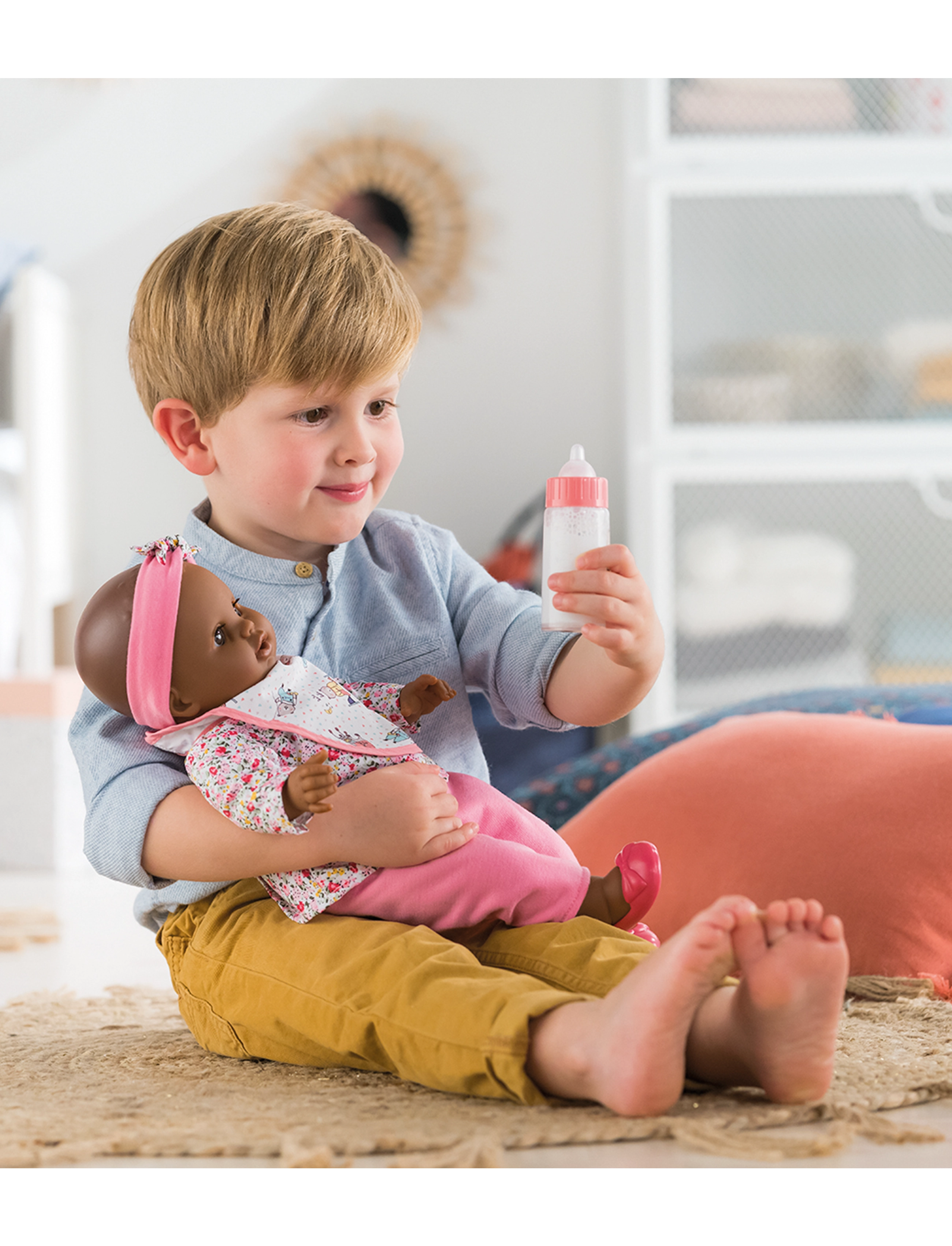 Corolle Mgp 14-17" Bib + Magic Milk, One Size, Dolls & Accessories, Mehrfarbig/gemustert - Kinder